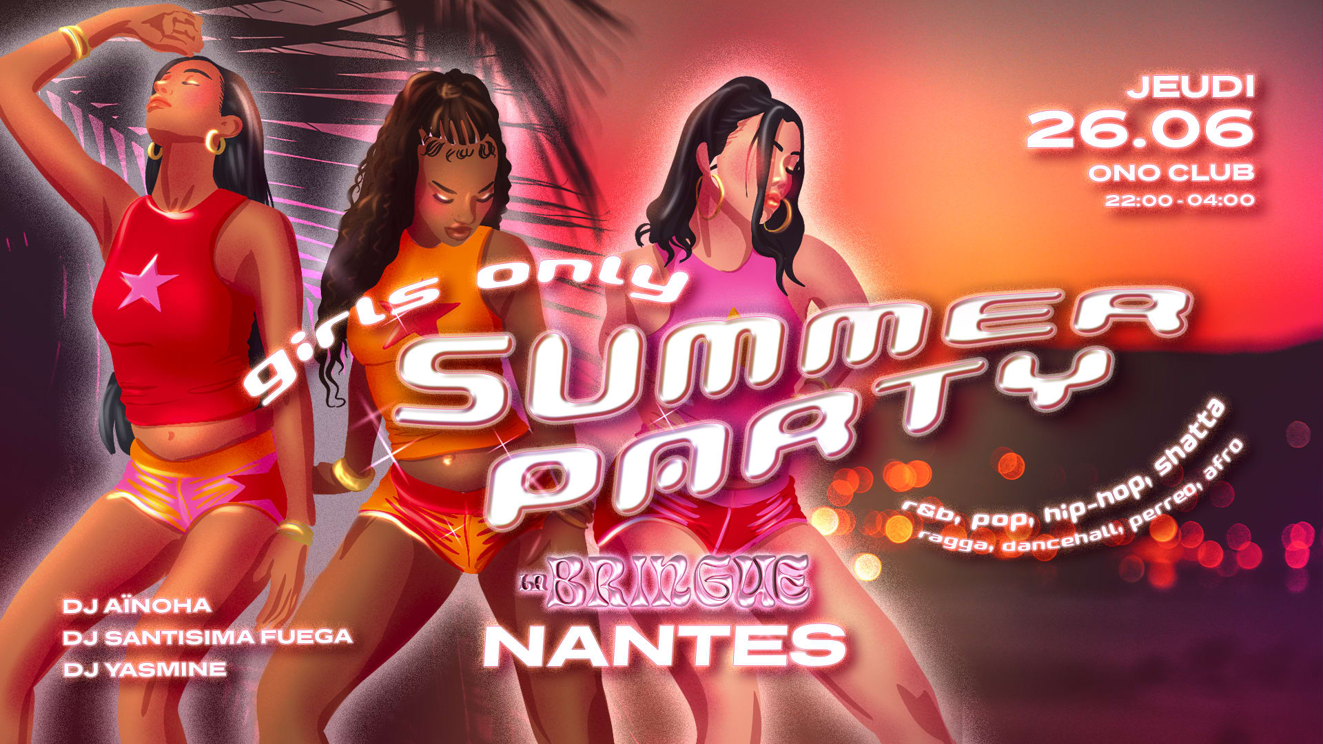 La Bringue - Summer Party Girls Only - Nantes Cover