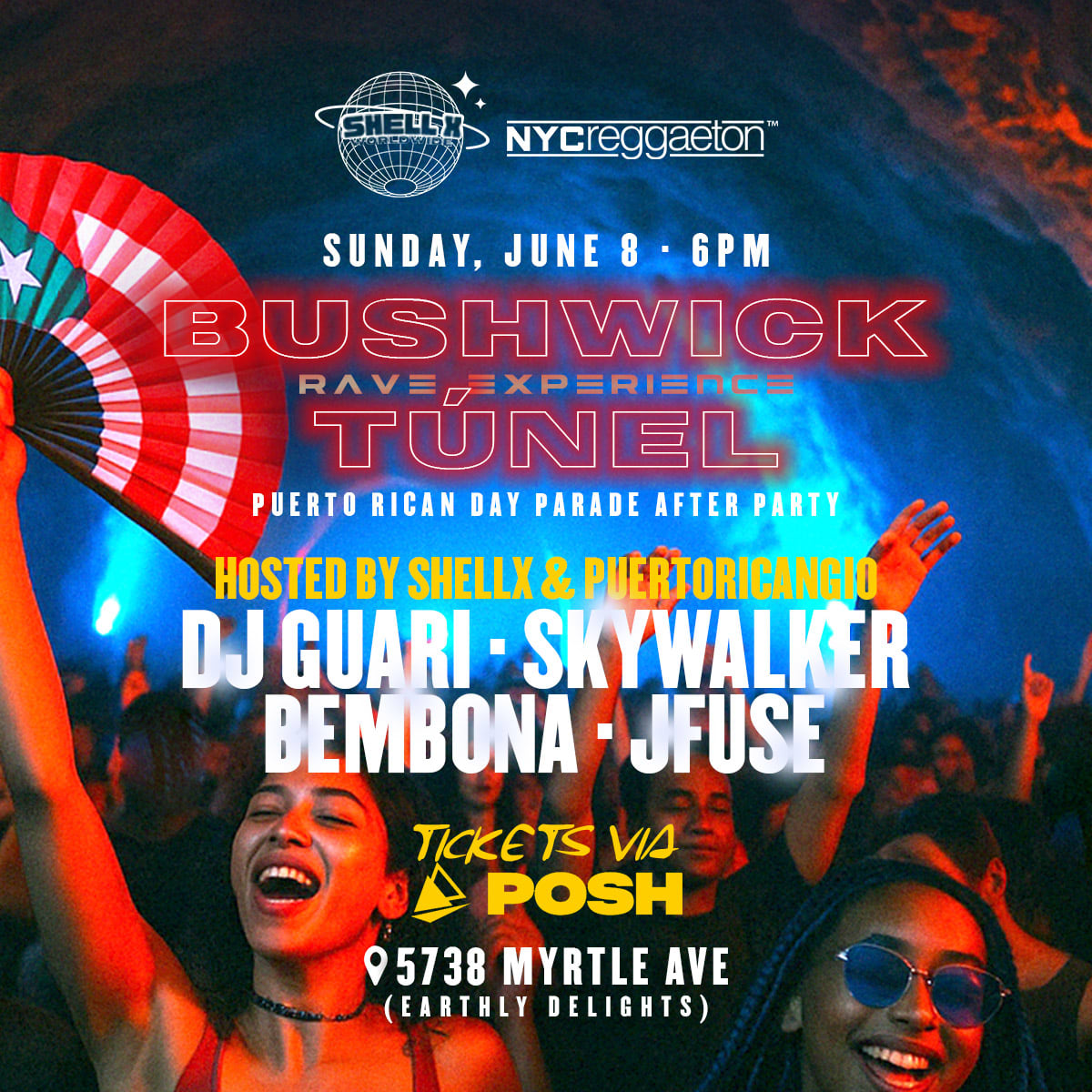 Bushwick Túnel :: Puerto Rican Parade After-Party Cover