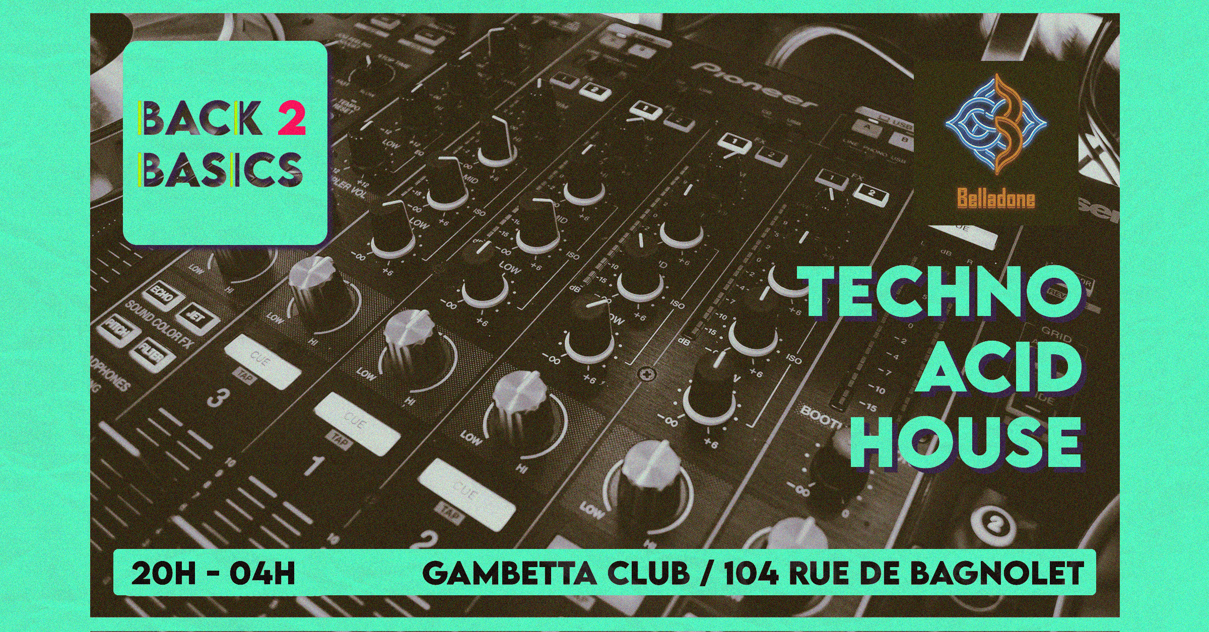 Jeudi 01/07 - Back To Basics - Techno/Acid/House Cover