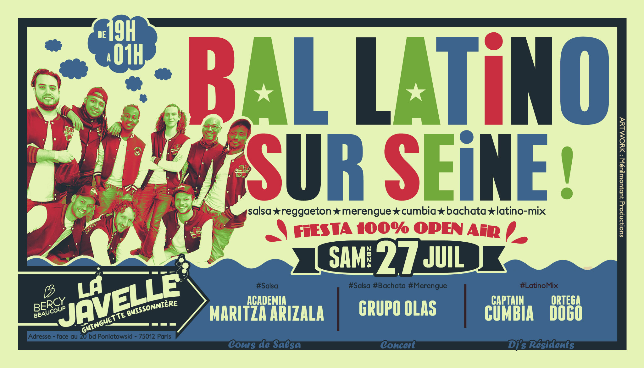 Bal Latino À La Javelle Cover