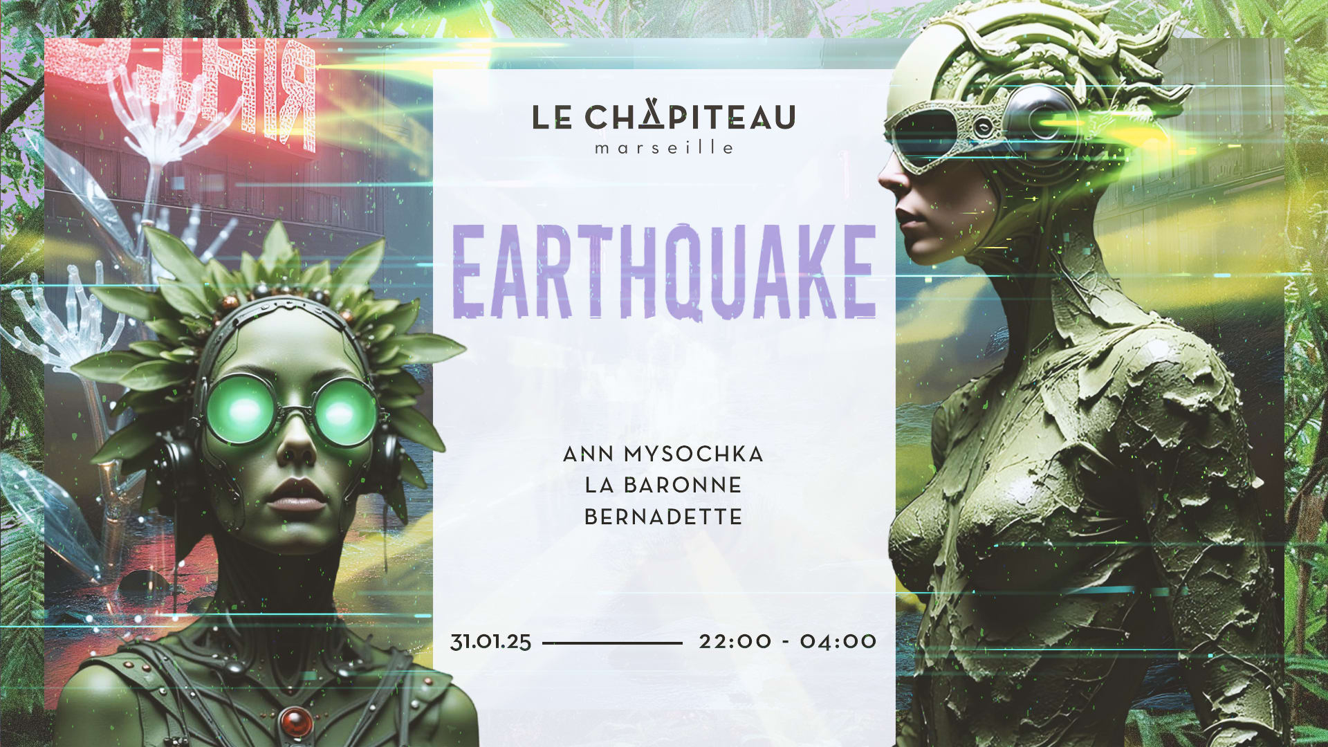 Earthquake W/ La Baronne, Bernadette & Ann Mysochka Cover