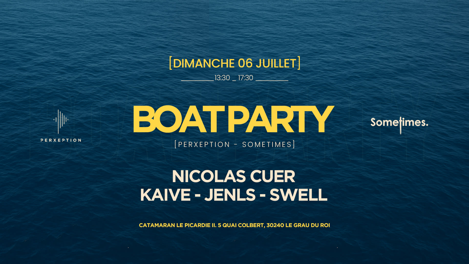 Sometimes. X Perxeption - Secret Boat - 6 Juillet Cover