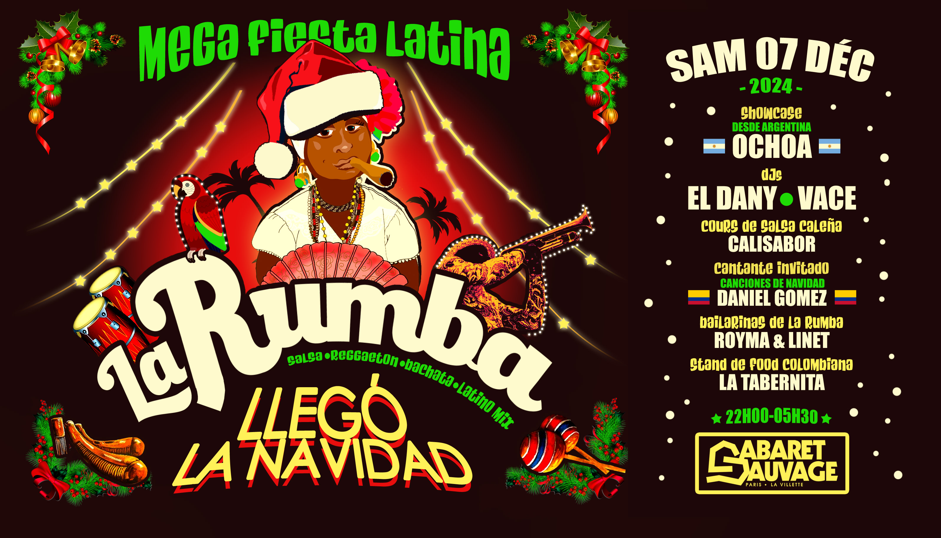 La Rumba ¡ Mega Fiesta Latina ! 07 Décembre 2024 Cover