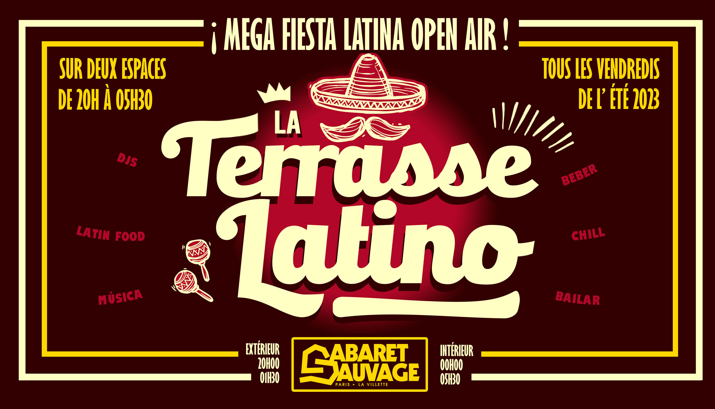 La Terrasse Latino Du Cabaret Sauvage - 18 Aout 2023 Cover