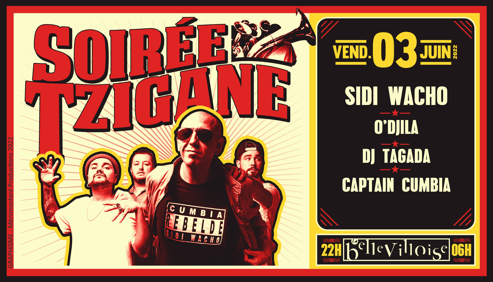 Soiree Tzigane + Fiesta Que Calor | 03.06.22 Cover