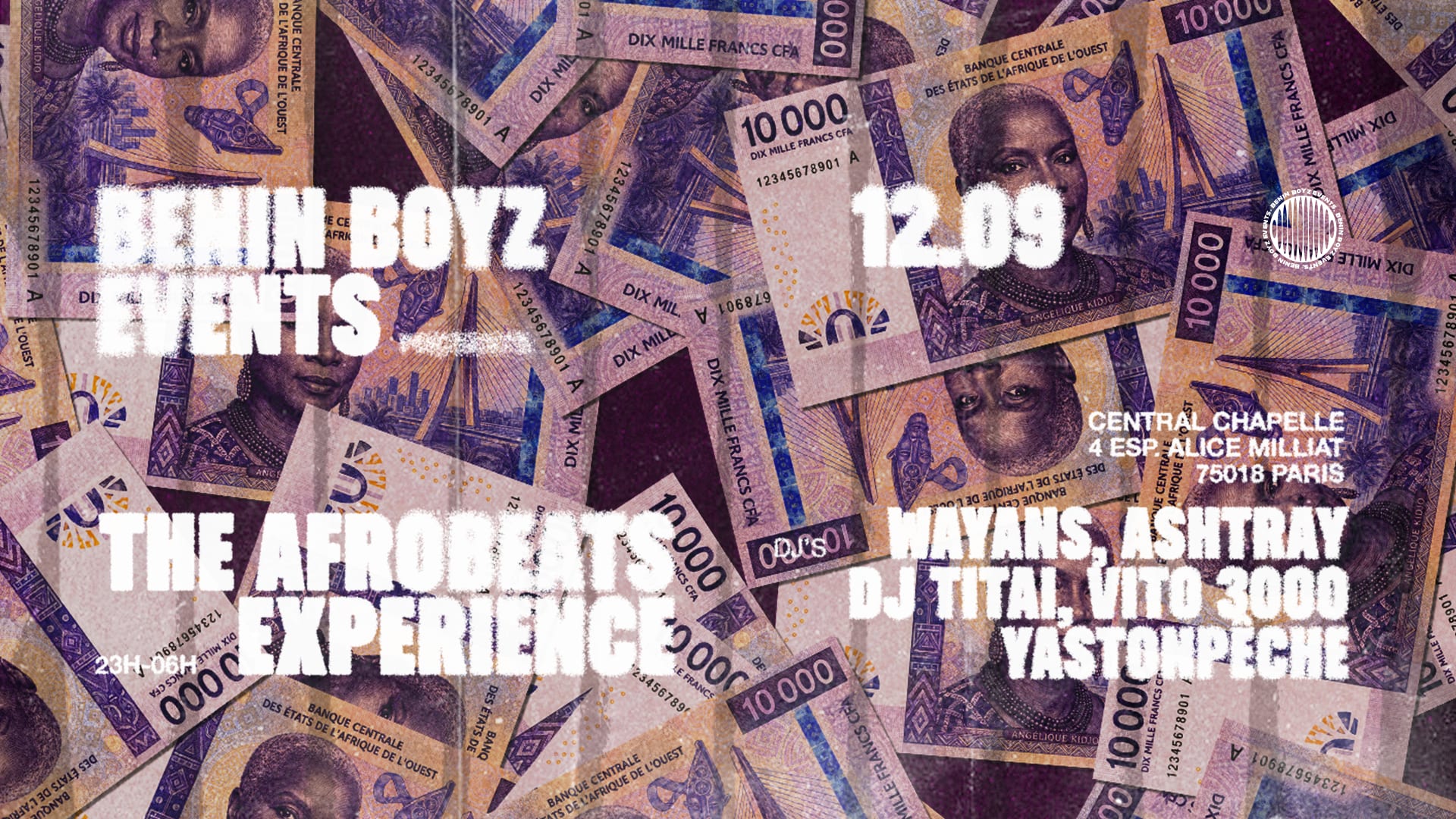 Benin Boyz Events Presents The Afrobeats Experience Cover