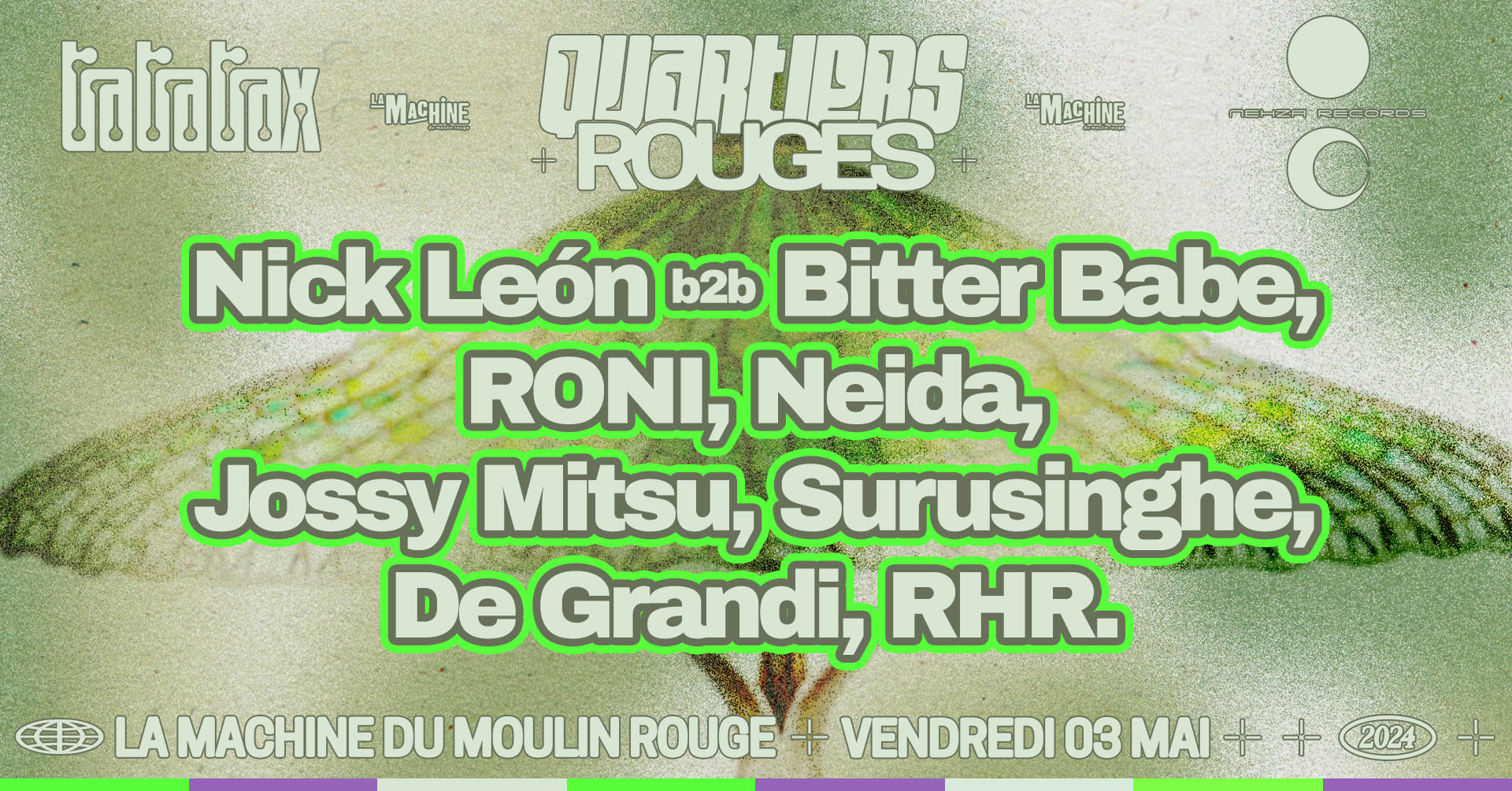 Quartiers Rouges X Tratratrax X Nehza Records Cover