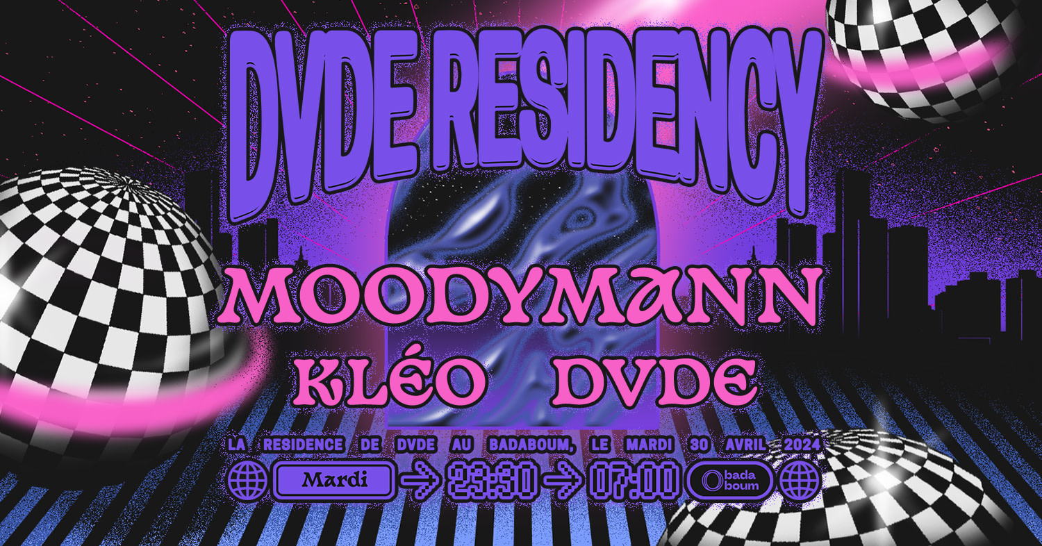 Club — Dvde Residency Invite Moodymann (+) Kléo Cover