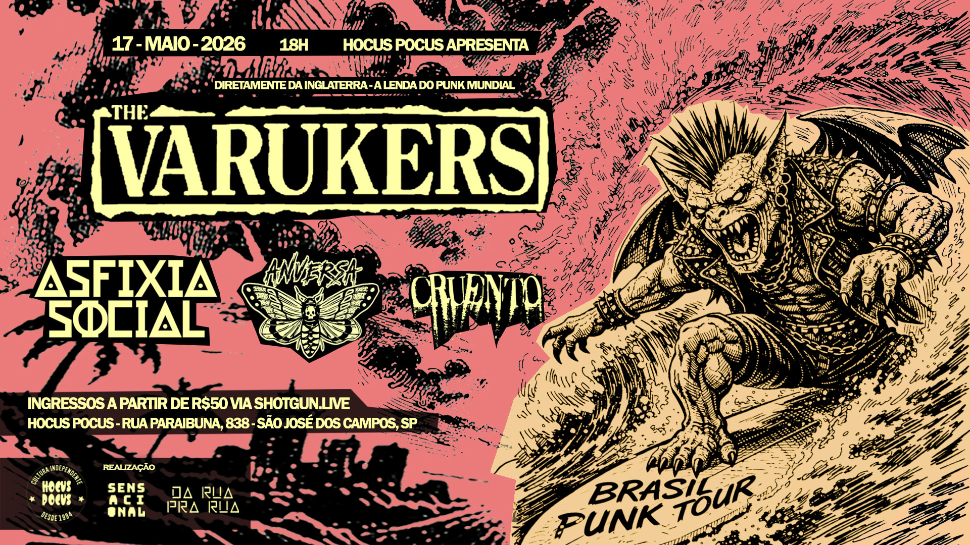 The Varukers Na Hocus Pocus - São José Dos Campos Cover