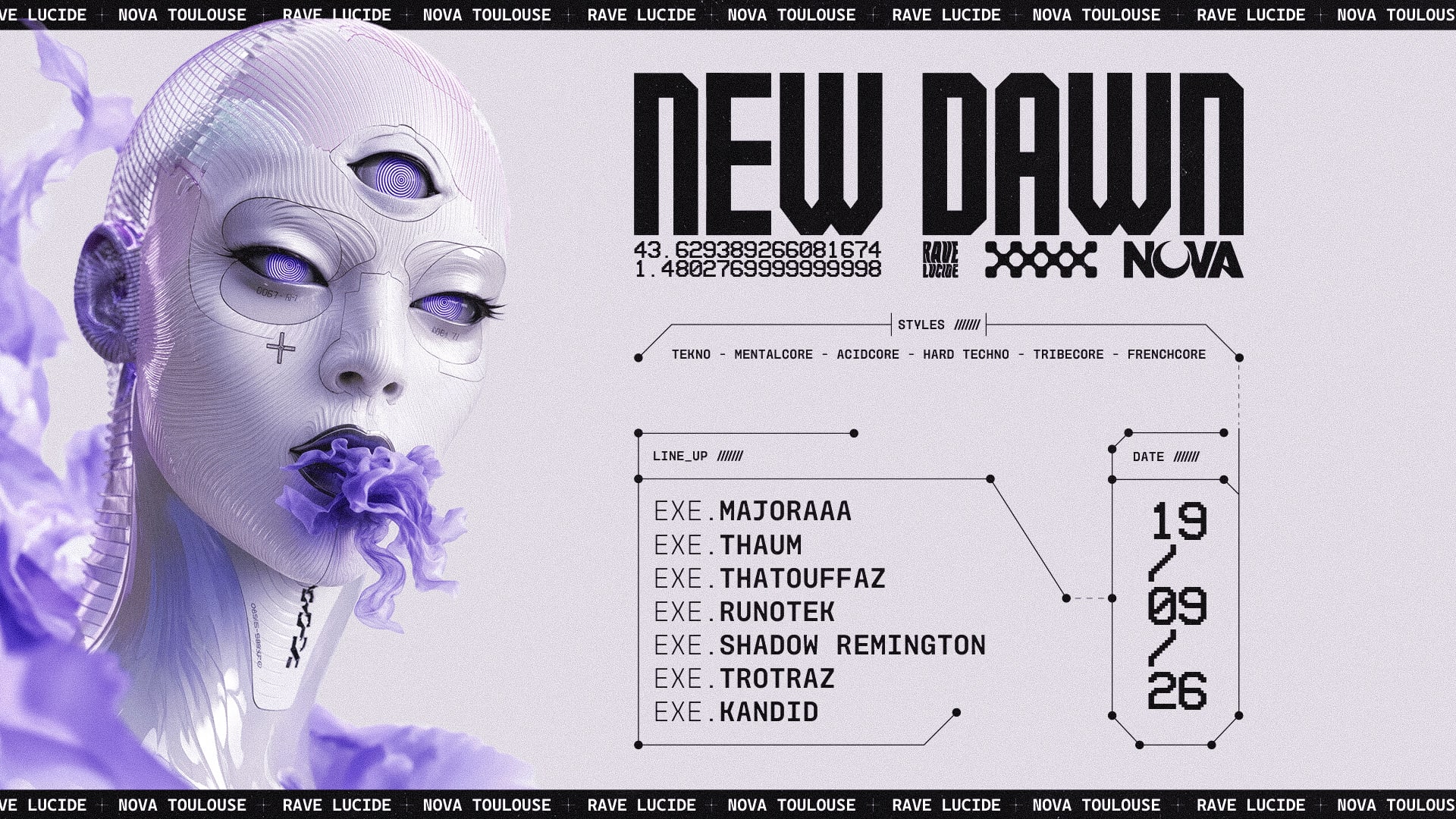 Rave Lucide : New Dawn Cover