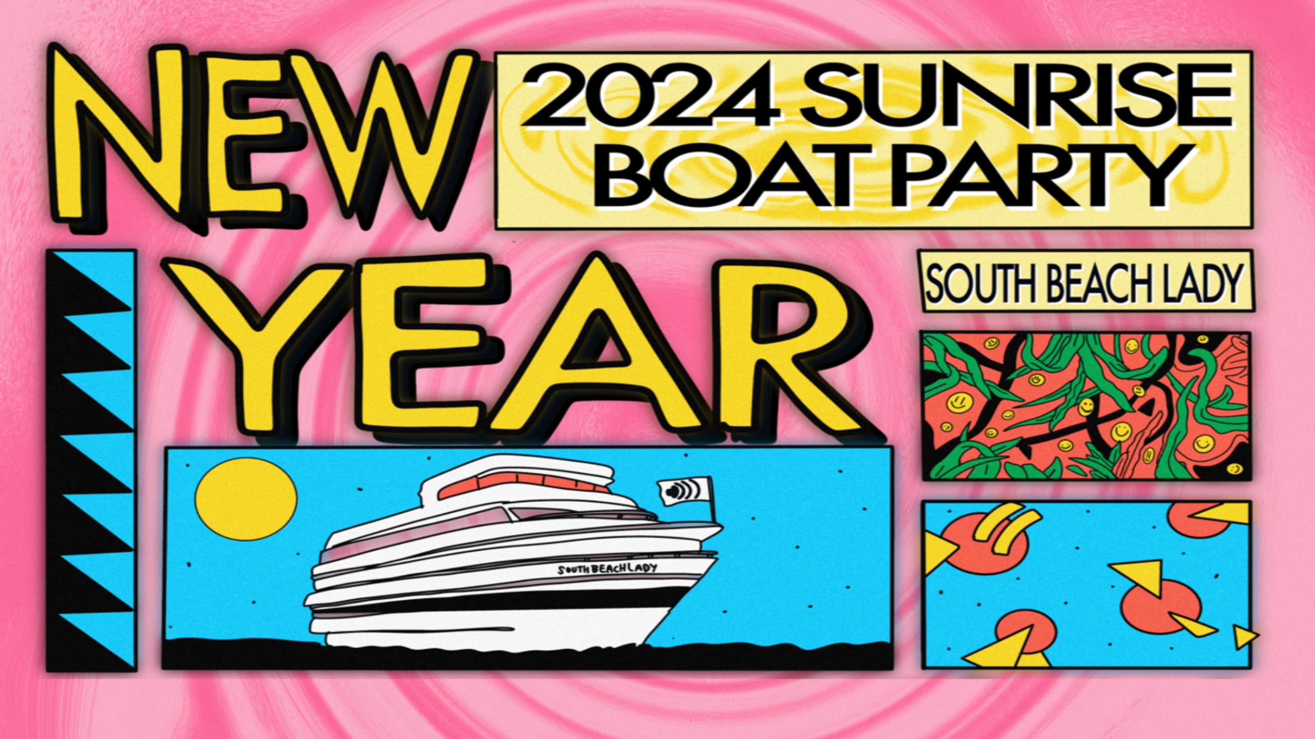 New Year New Sun Boat Party 2024 Cover