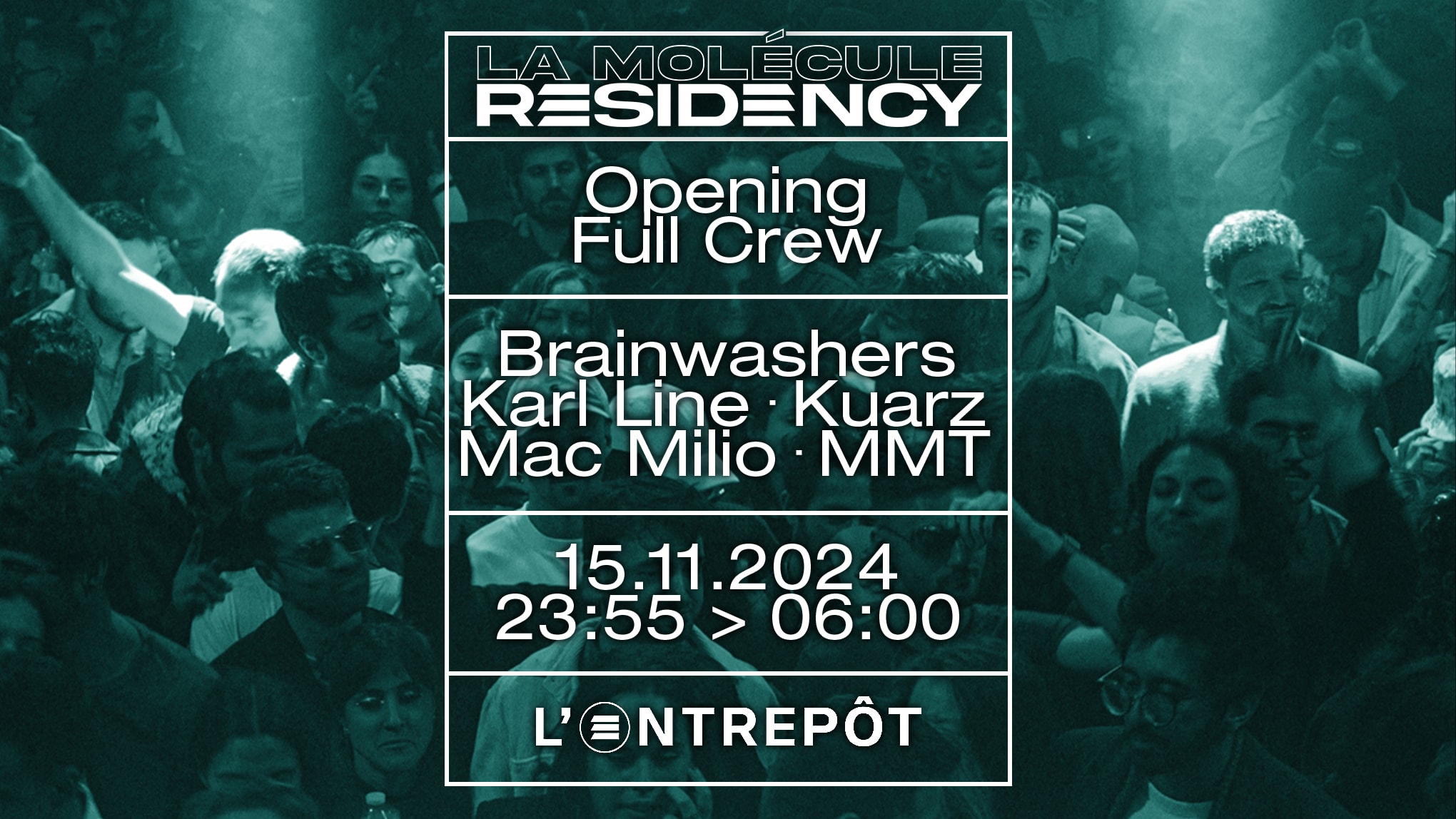 La Molécule Residency - Opening Full Crew Cover