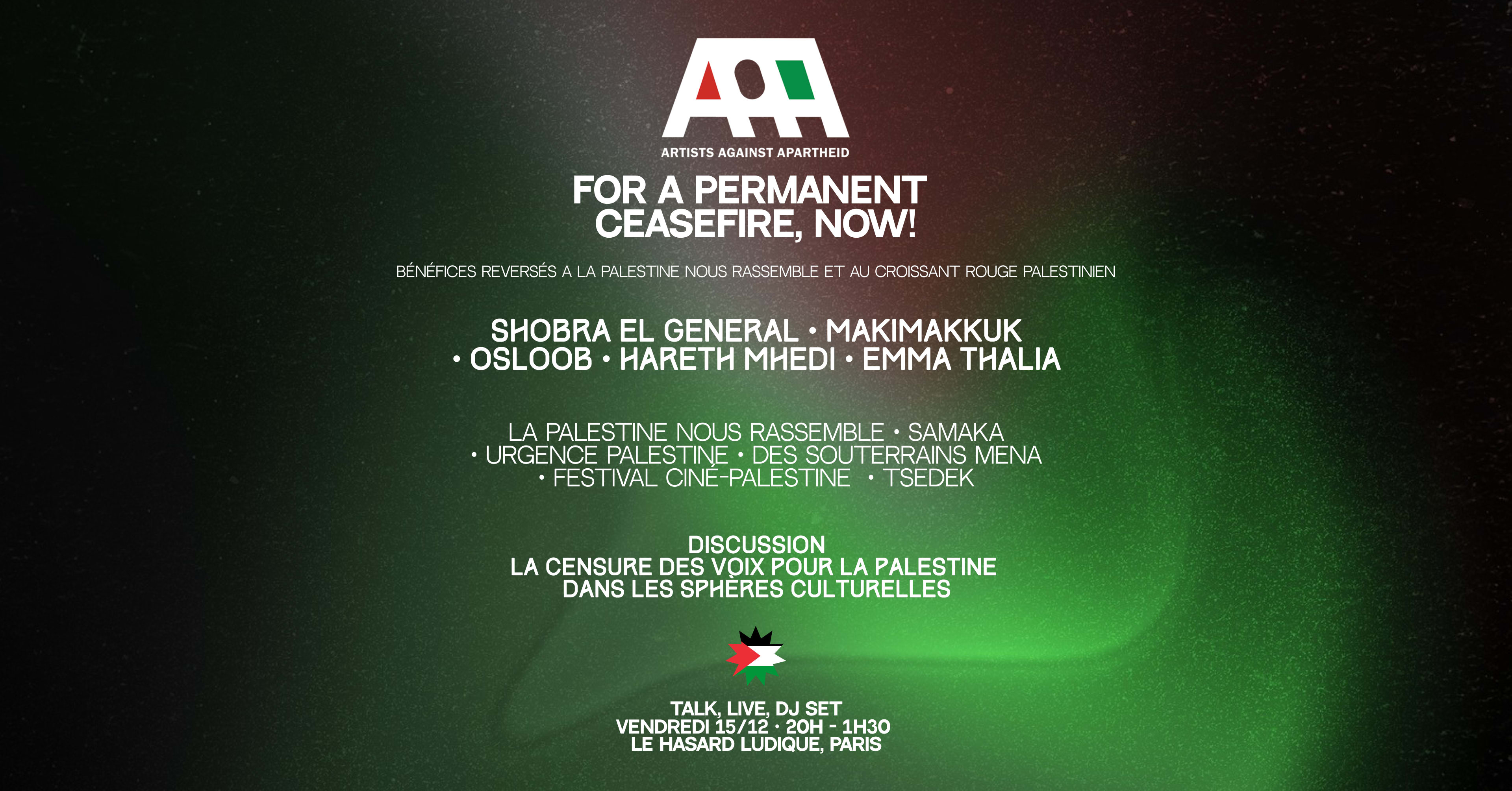 Aaa X Samaka : For A Permanent Ceasefire Now ! Cover