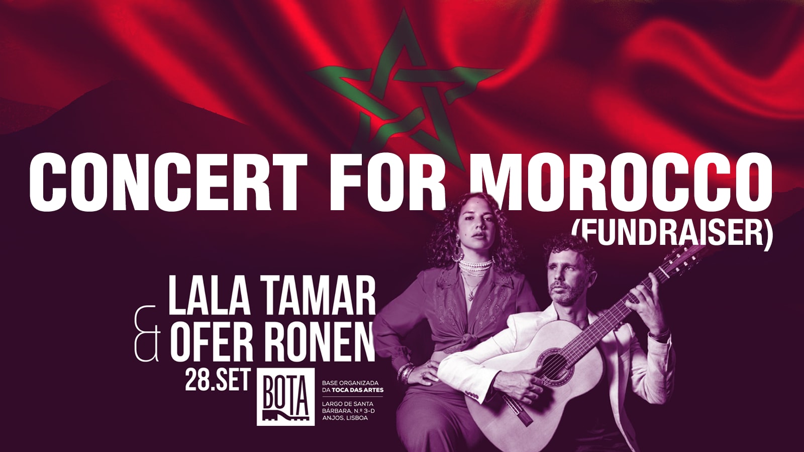 Concert For Morocco - Lala Tamar & Ofer Ronen (Fundraiser) Cover