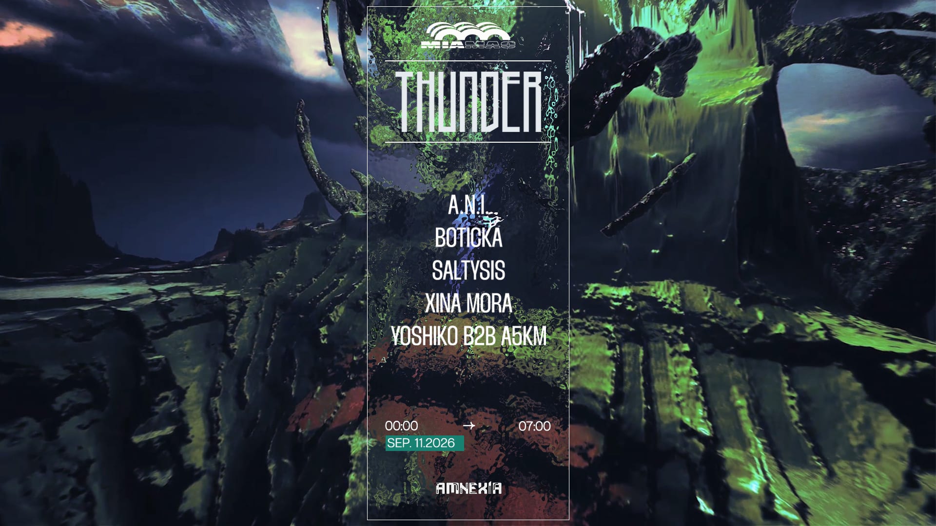 Thunder : A.N.I., Yoshiko B2b A5km, Xina Mora & More Cover