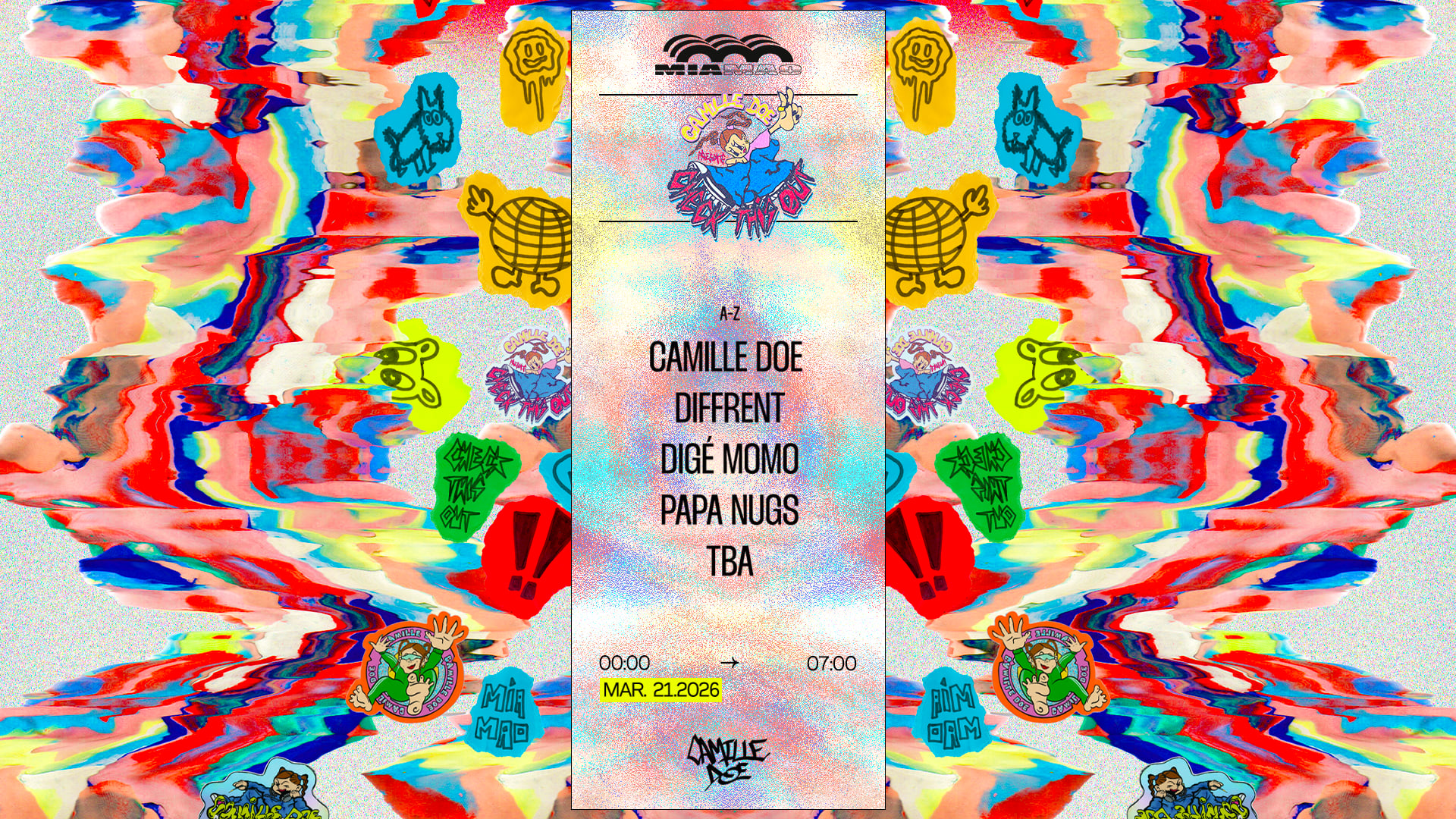 Check This Out : Camille Doe, Diffrent, Papa Nugs & More Tba Cover