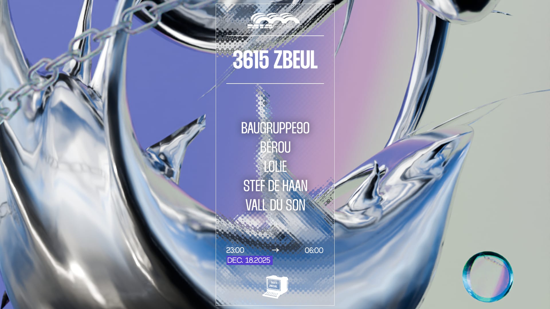 3615 Zbeul : Stef De Haan, Baugruppe90, Vall Du Son, Bérou Cover