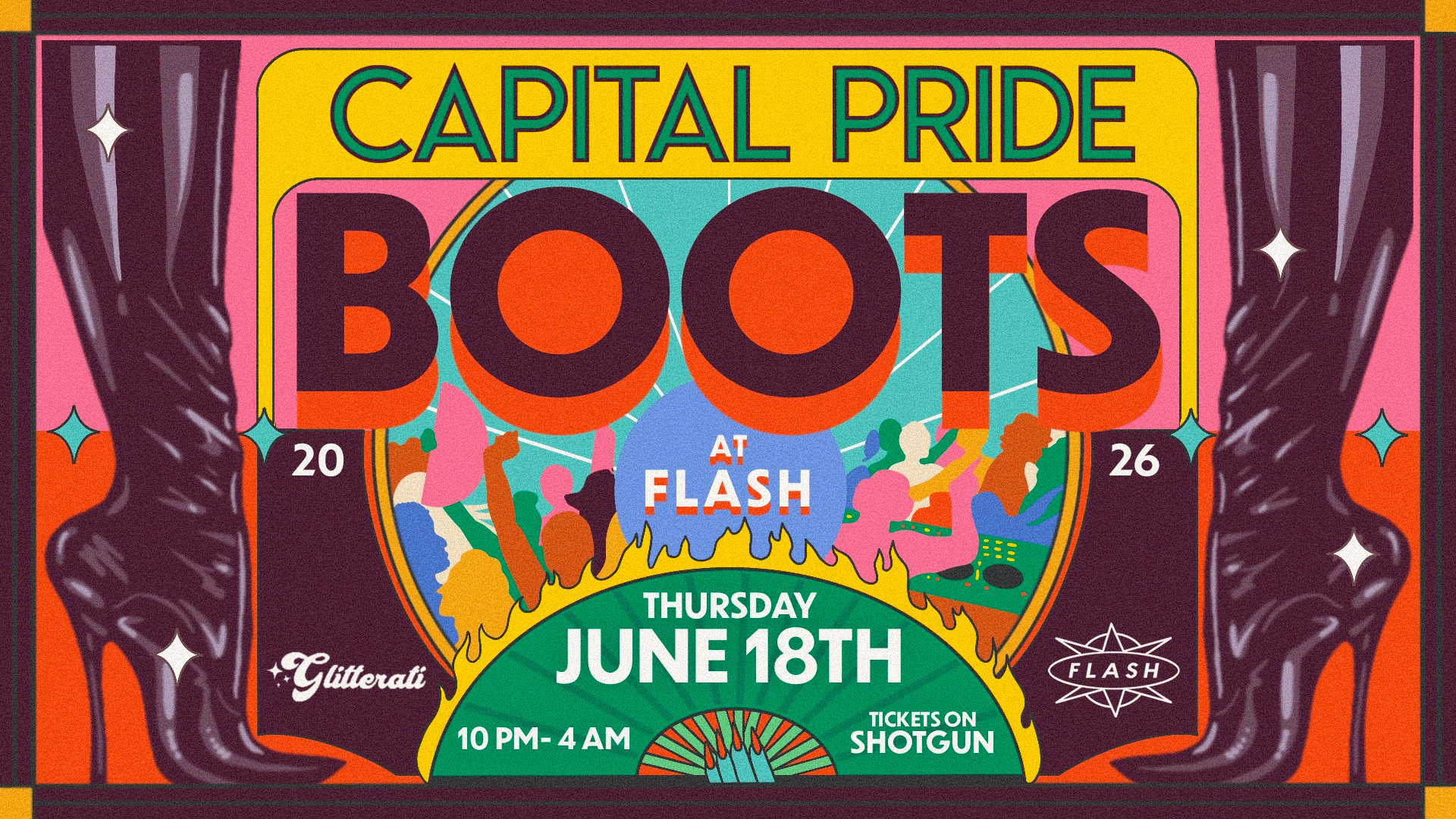 Capital Pride Boots Cover