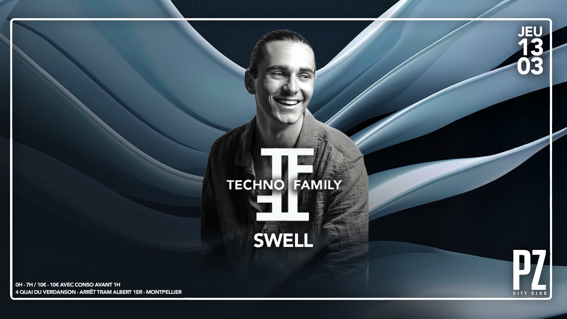Techno Family X Swell X Pz City Club 13/03 Cover