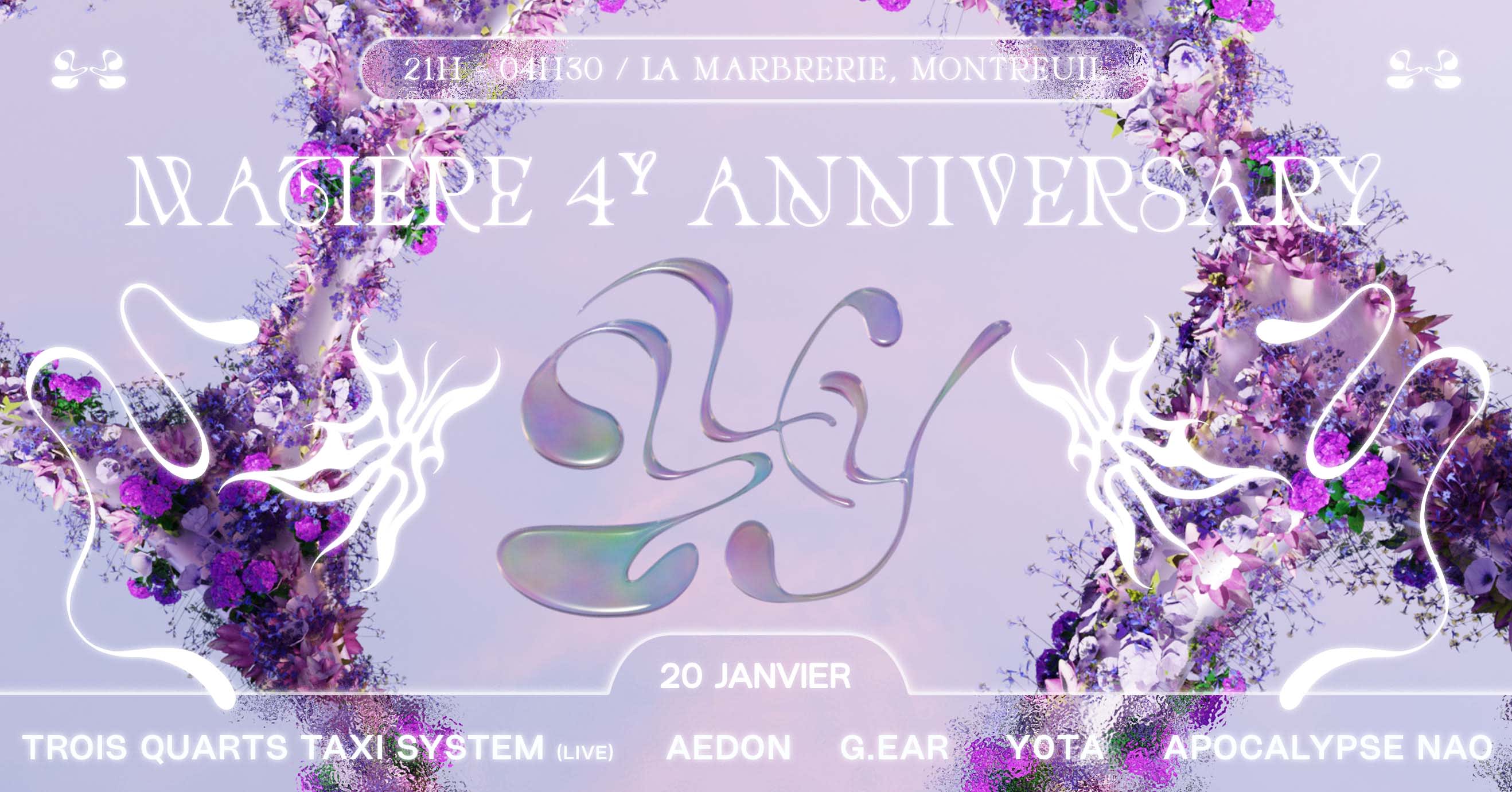 Matière 4y Anniversary Cover