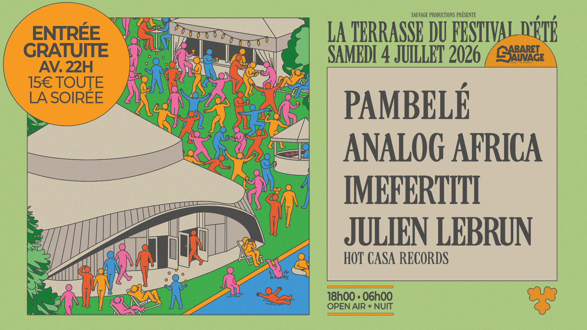 La Terrasse Du Festival D’Été • Pambelé I Analog Africa Cover