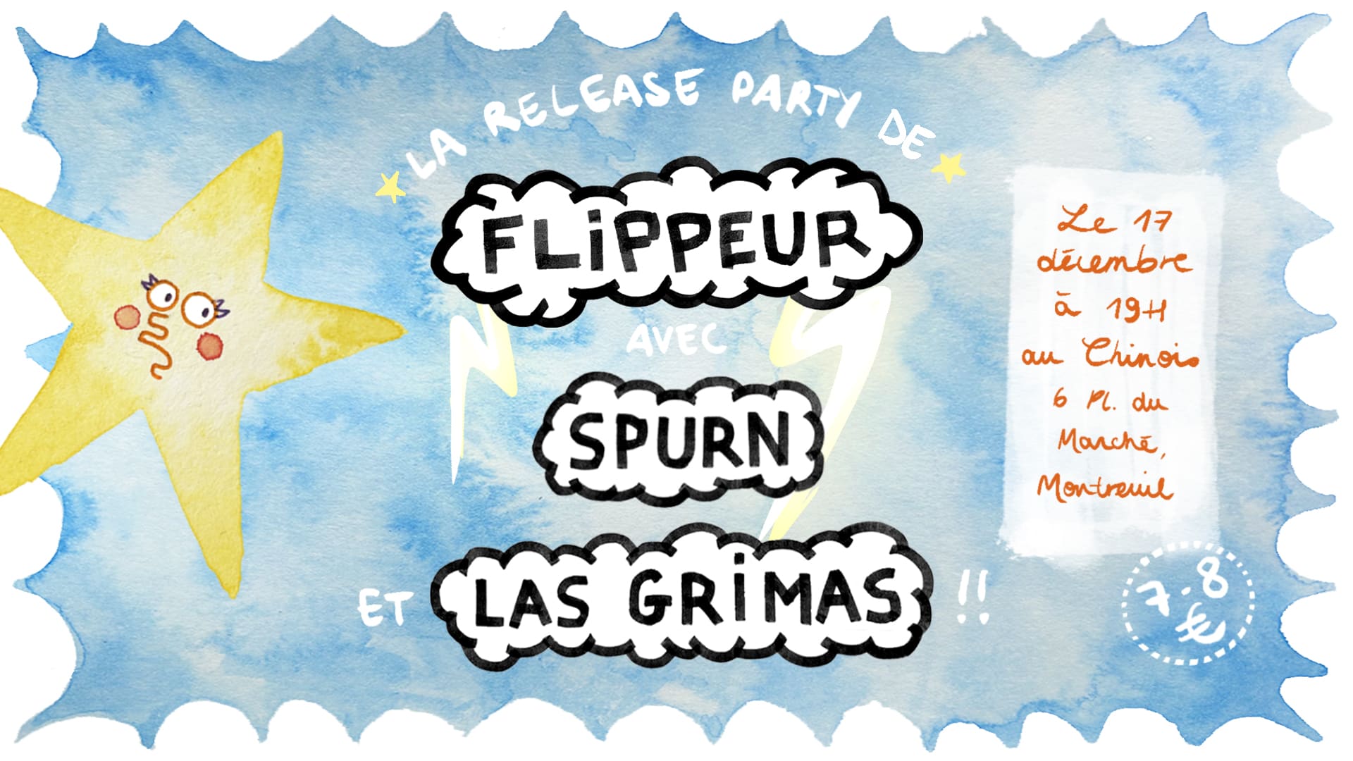 Flippeur (Release Party) + Spurn + Las Grimas Cover