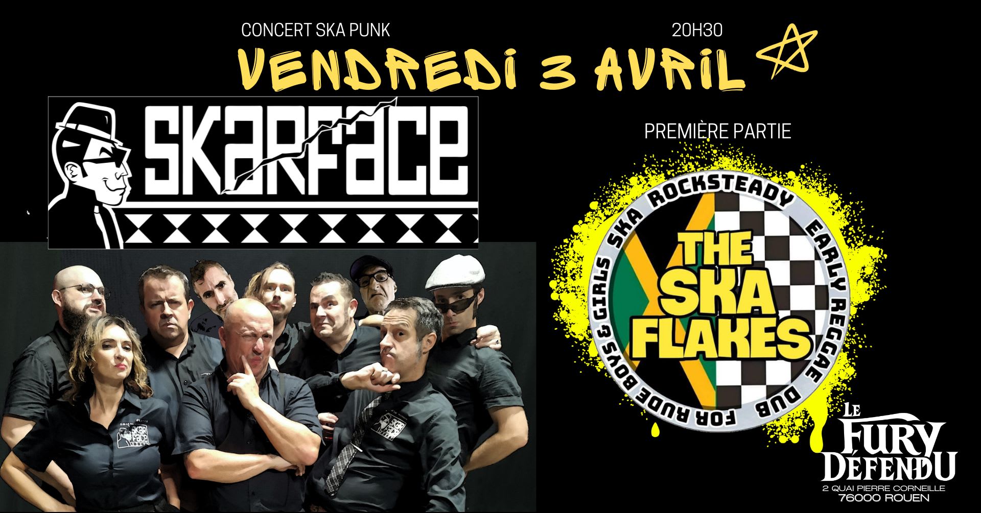 Skarface / Ska Flakes // Le Fury Défendu Cover