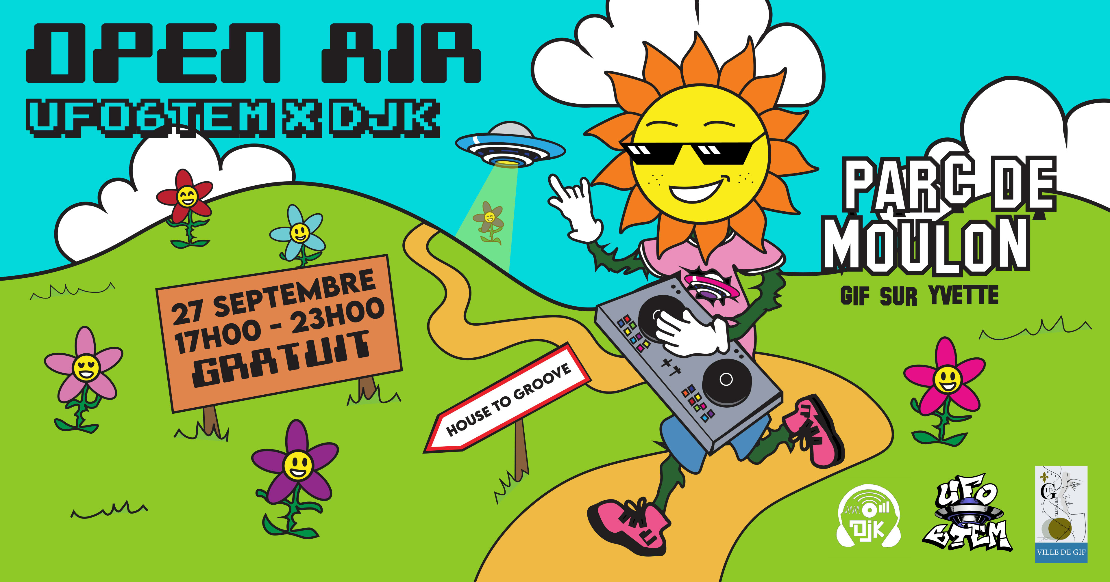 [Gratuit]Open Air Ufo6tem.Records With Djk Cover