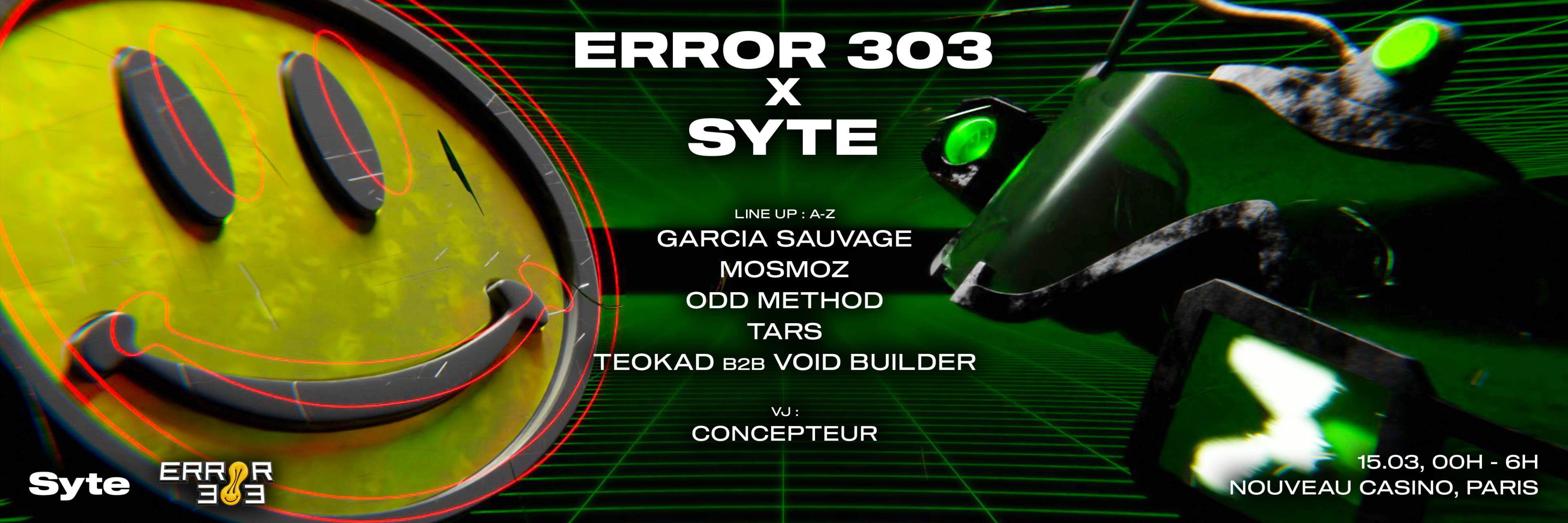 Error 303 X Syte Invite Tars & Garcia Sauvage Cover