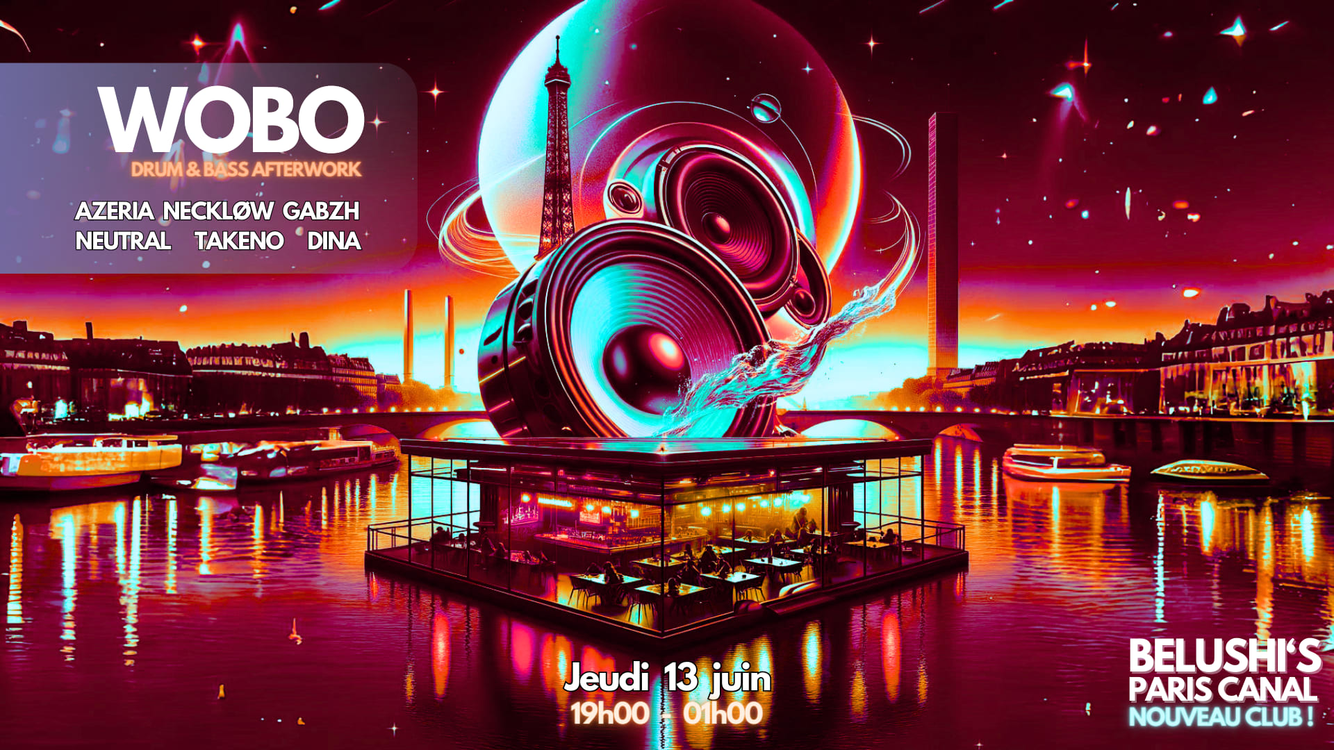Gratuit - Wobo Afterwork Bass Music - Bar Petit Prix - Paris Cover