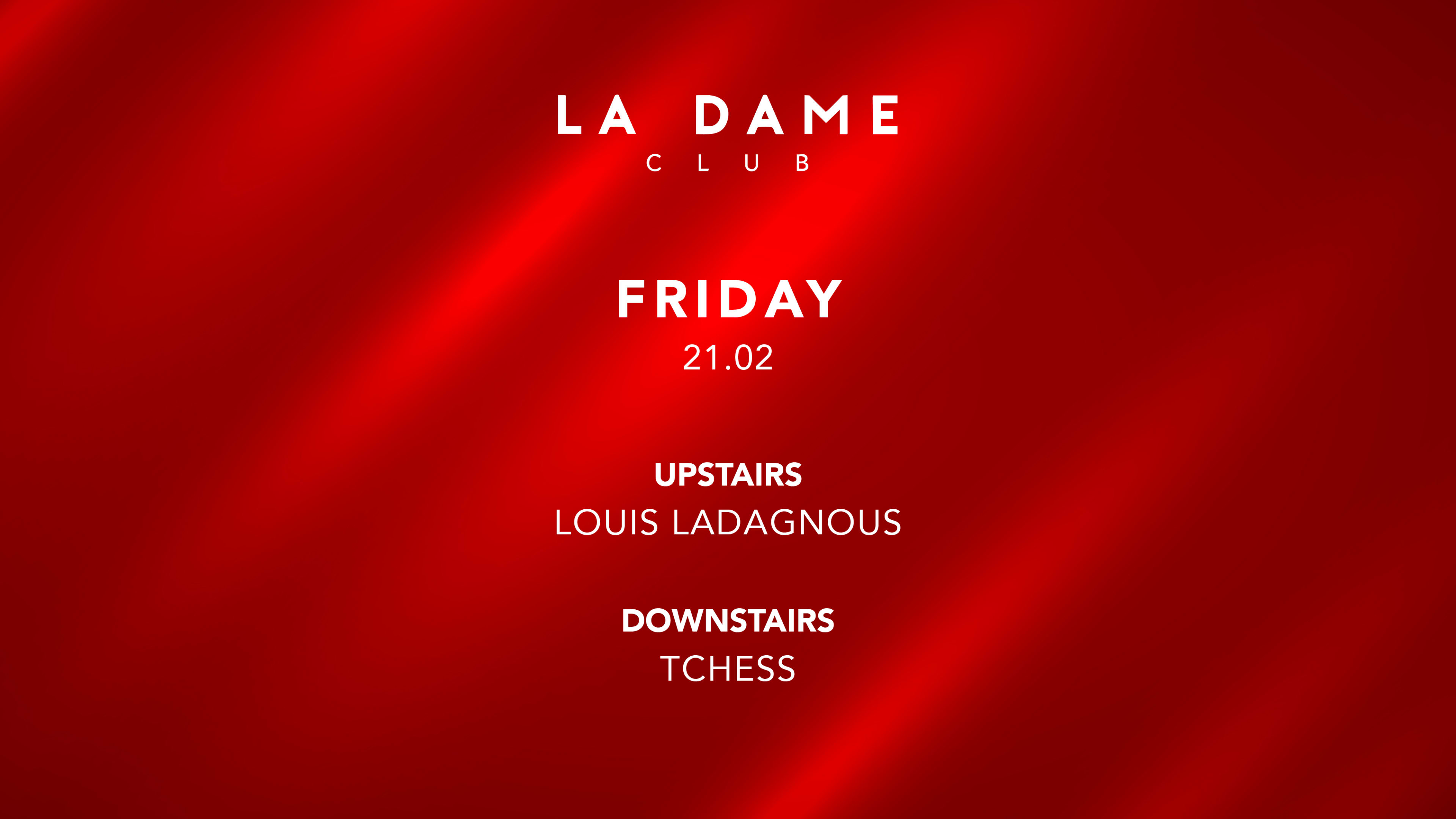 La Dame // Ven 21 Fev // Louis Ladagnous - Tchess Cover