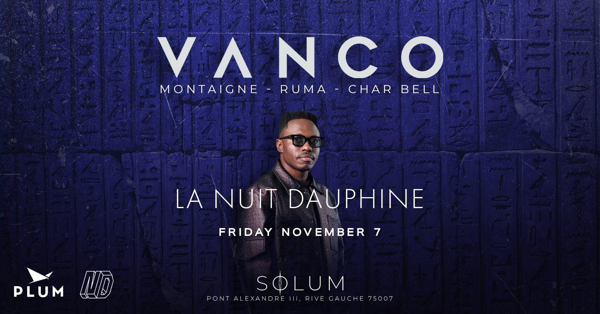 Vanco X Les Nuits Dauphine X Plum Experience Cover