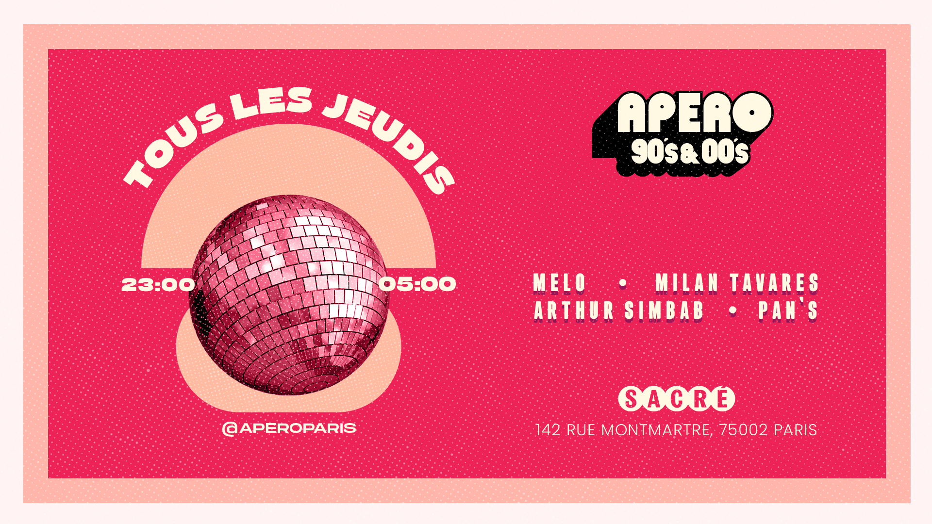 Apero 90's-00's - Jeudi 12 Décembre Cover
