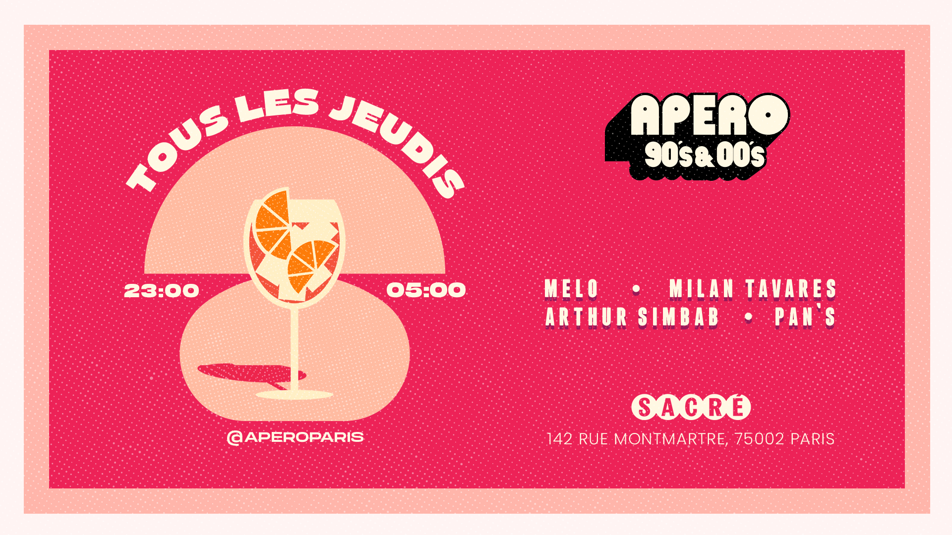 Apero 90's-00's - Jeudi 05 Décembre Cover