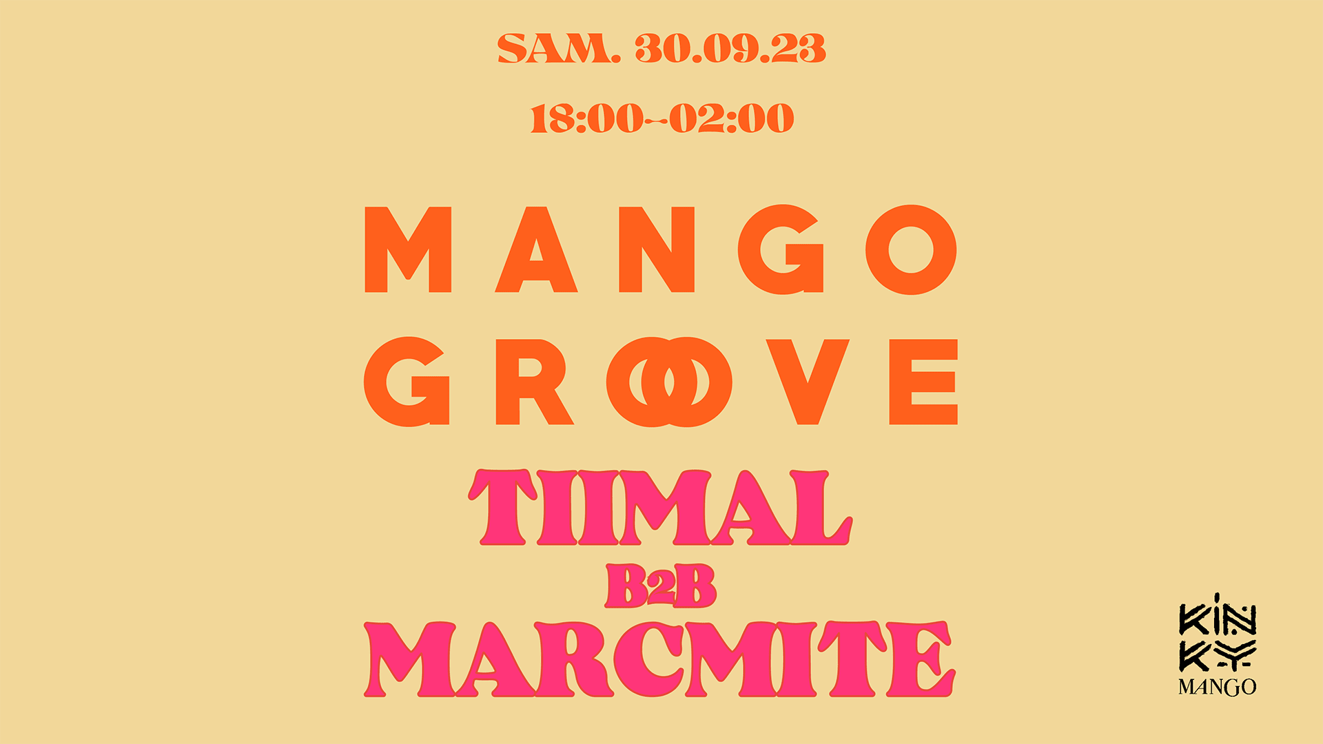 Mango Groove @ Kinky Mango W/ Tiimal - 30.09.2023 Cover