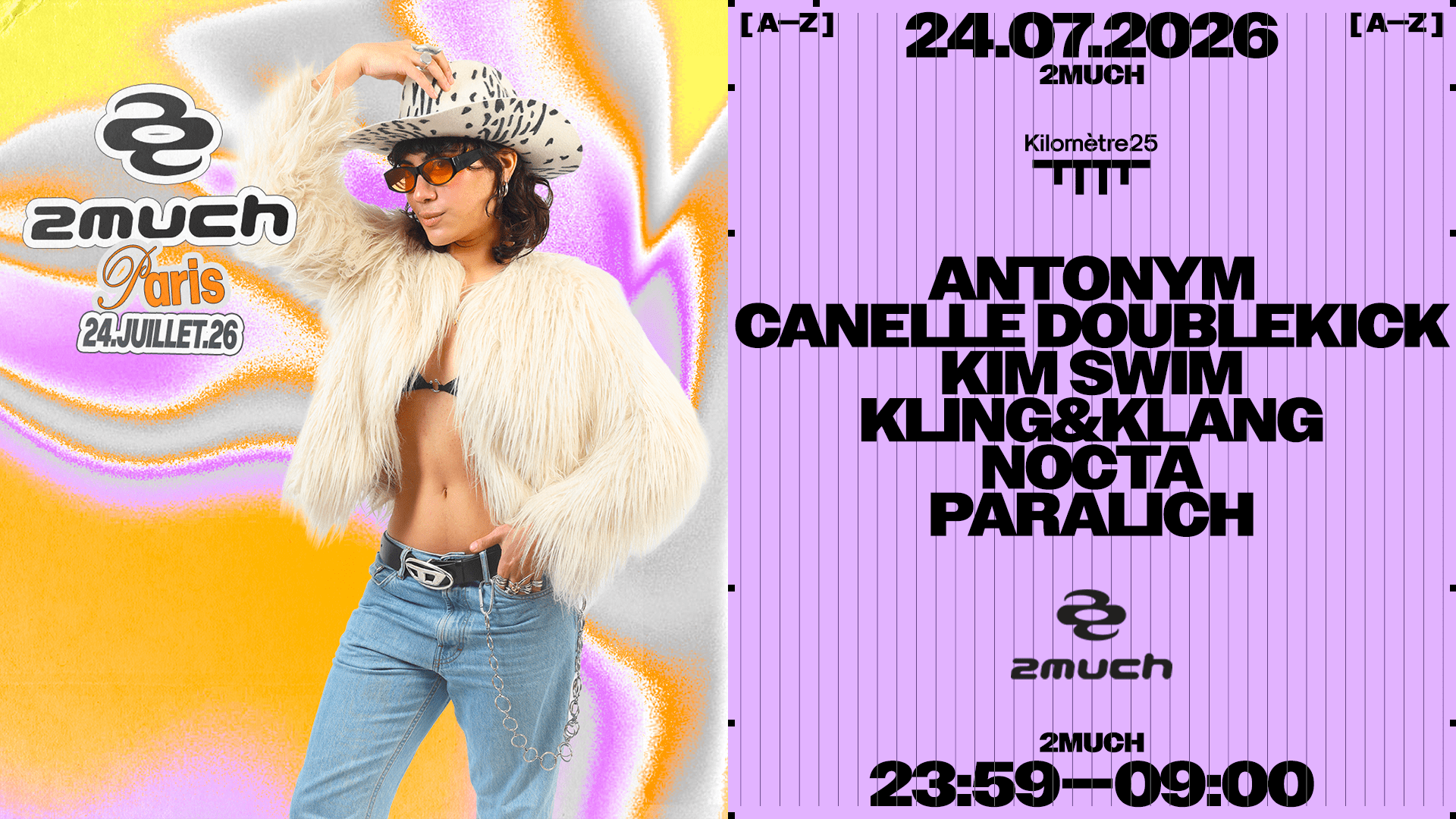 2much : Antonym, Paralich, Canelle Doublekick, Kim Swim Cover
