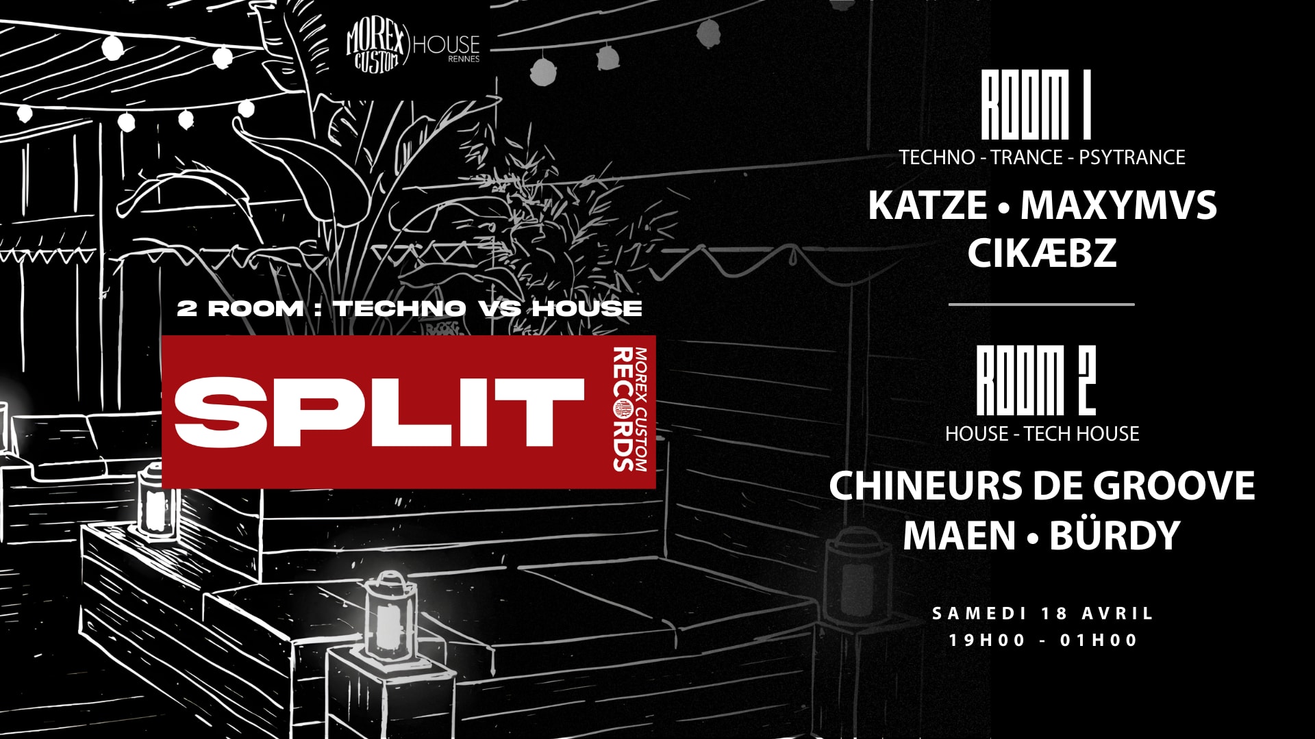 Split // 2 Salles 2 Ambiances // Gratuit // Morex Cover