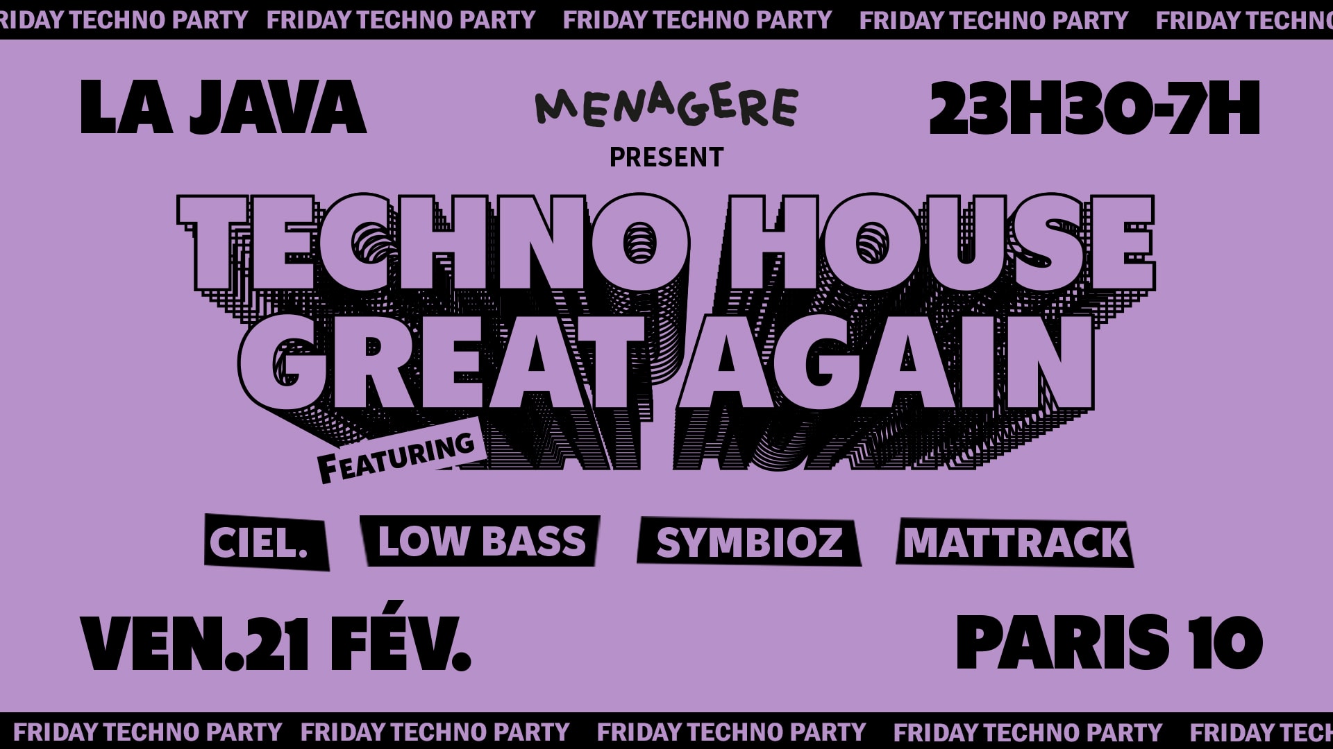 Techno House Great Again Cover