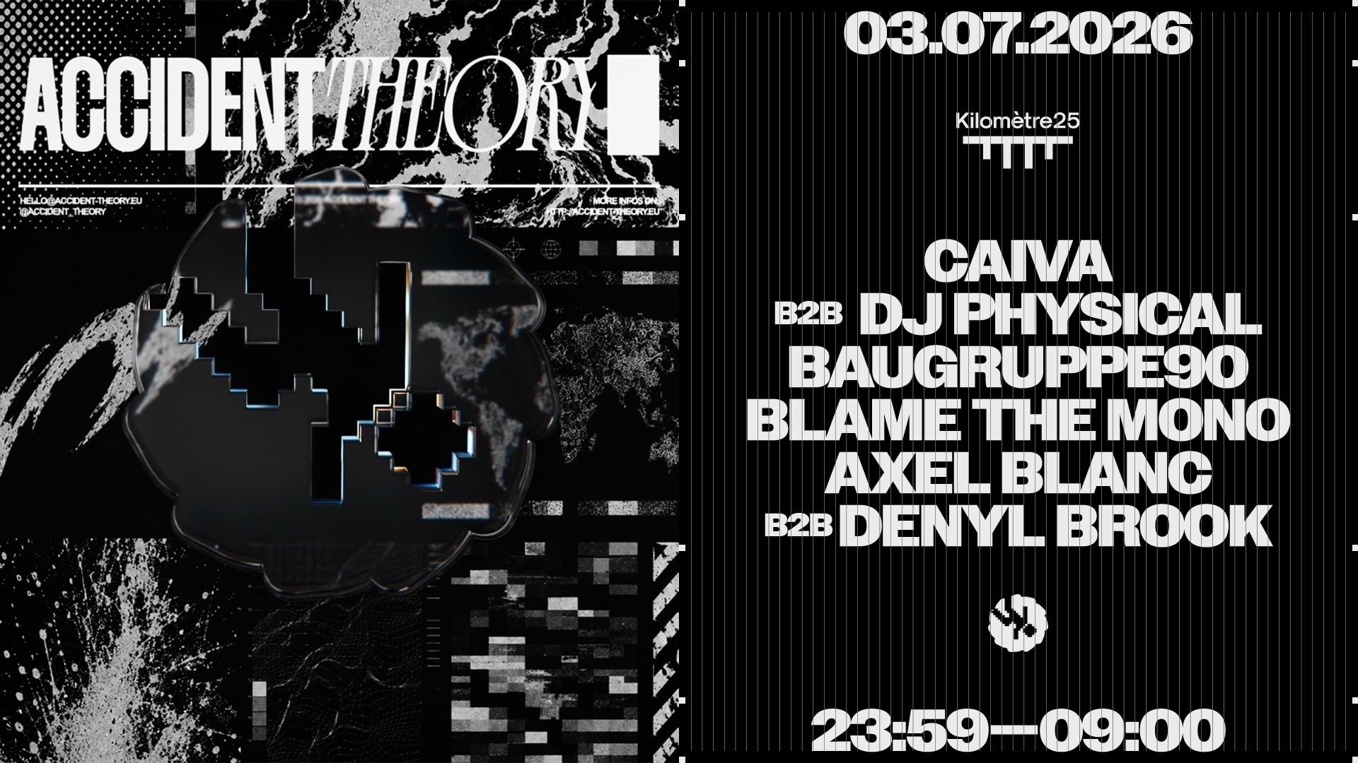 Accident Theory : Caiva, Baugruppe90, Blame The Mono & More Cover