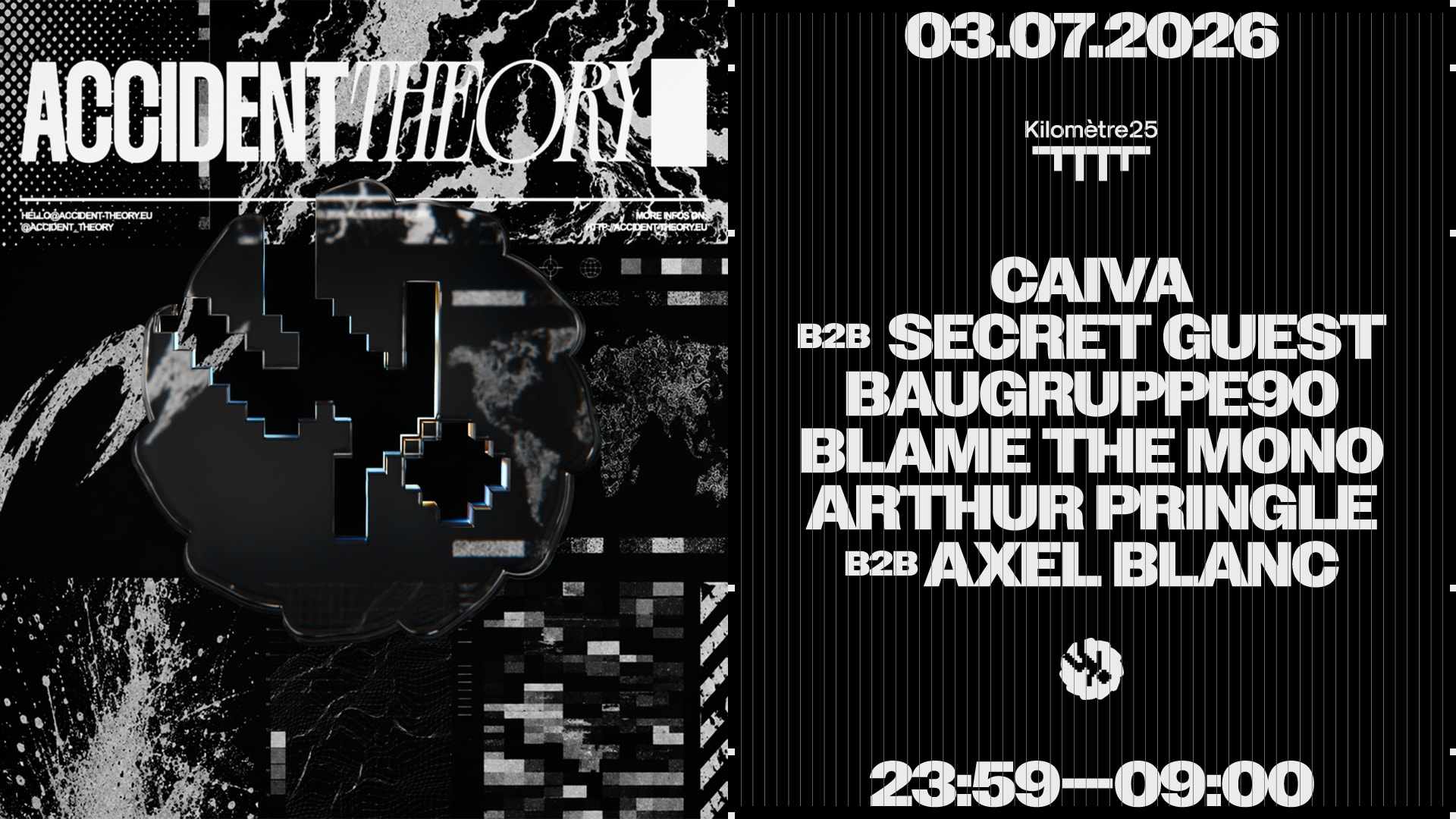Accident Theory : Baugruppe90, Blame The Mono, Caiva & More Cover