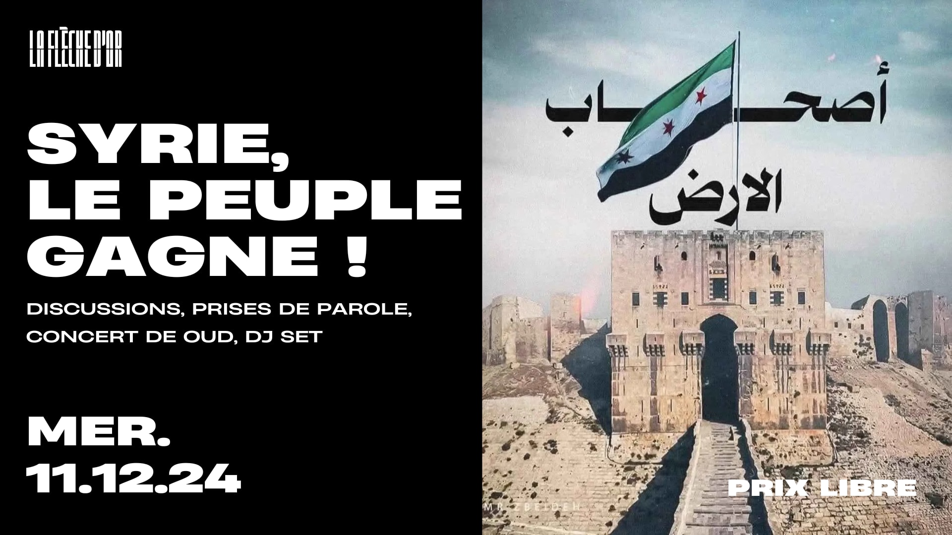 Syrie, Le Peuple Gagne ! : Échanges, Concert De Oud & Dj Set Cover