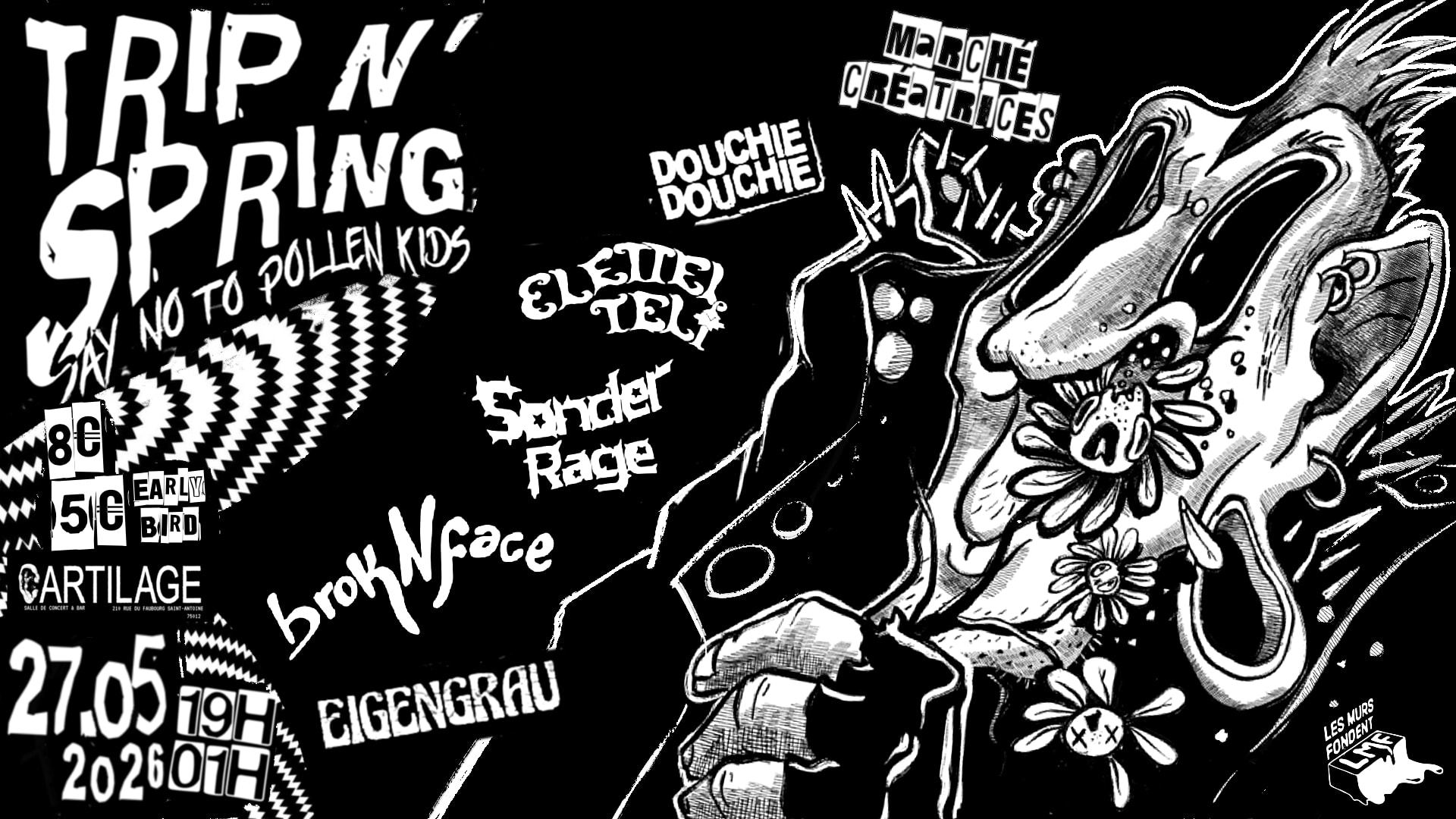 Trip N'spring By Les Murs Fondent X Cartilage Cover