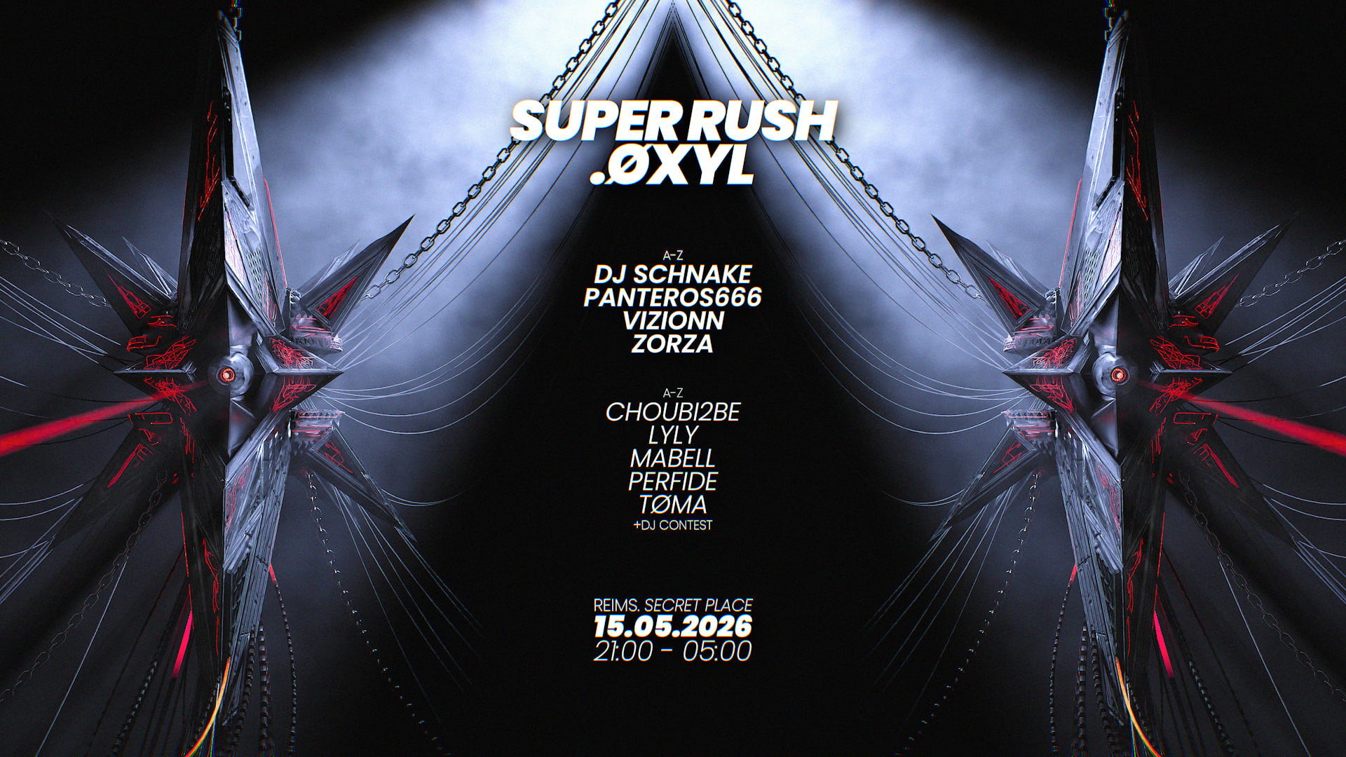 Øxyl X Super Rush : Dj Schnake, Panteros666, Vizionn & Zorza Cover