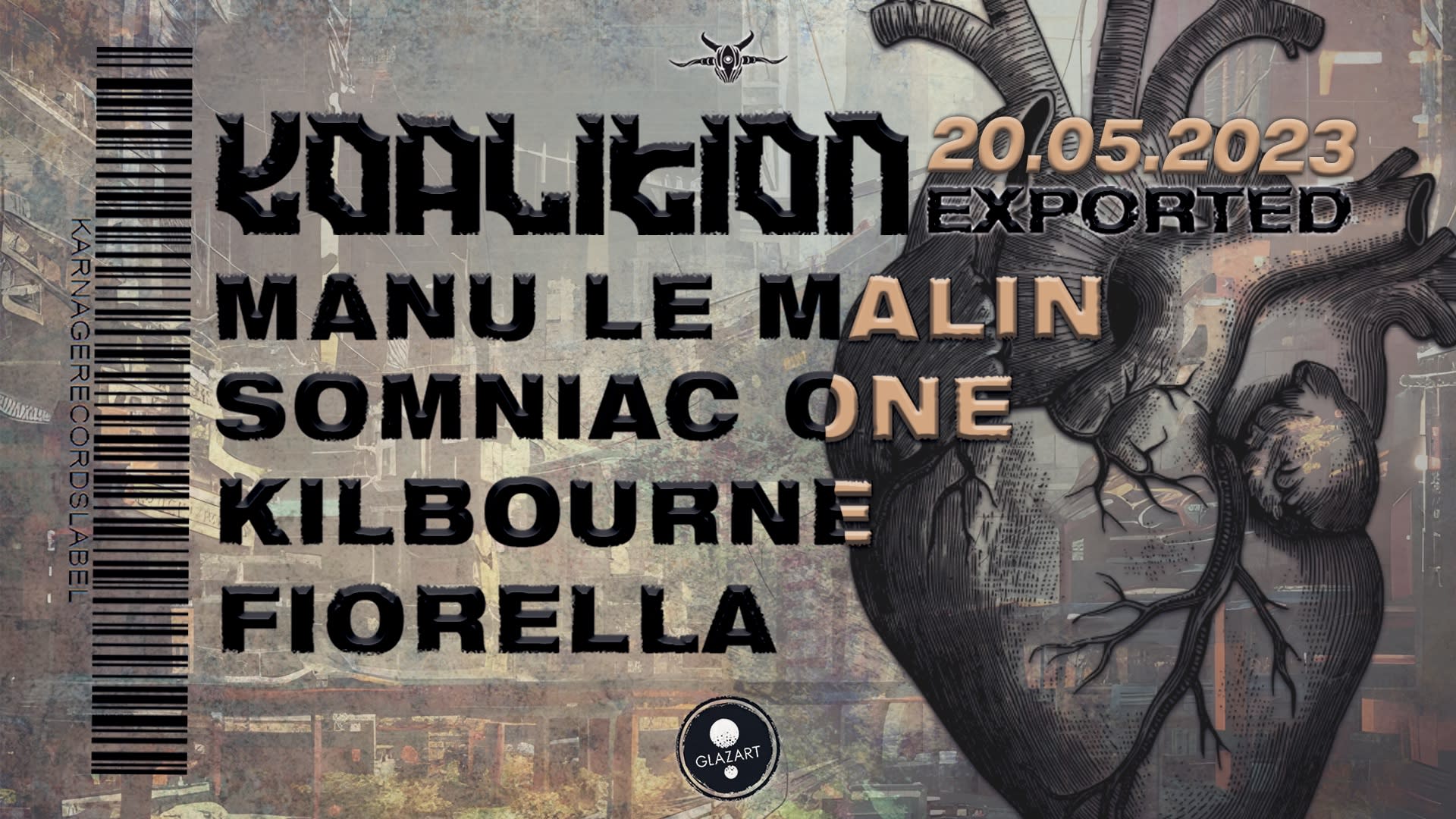 Koalition X Glazart: Manu Le Malin, Somniac One, Kilbourne.. Cover