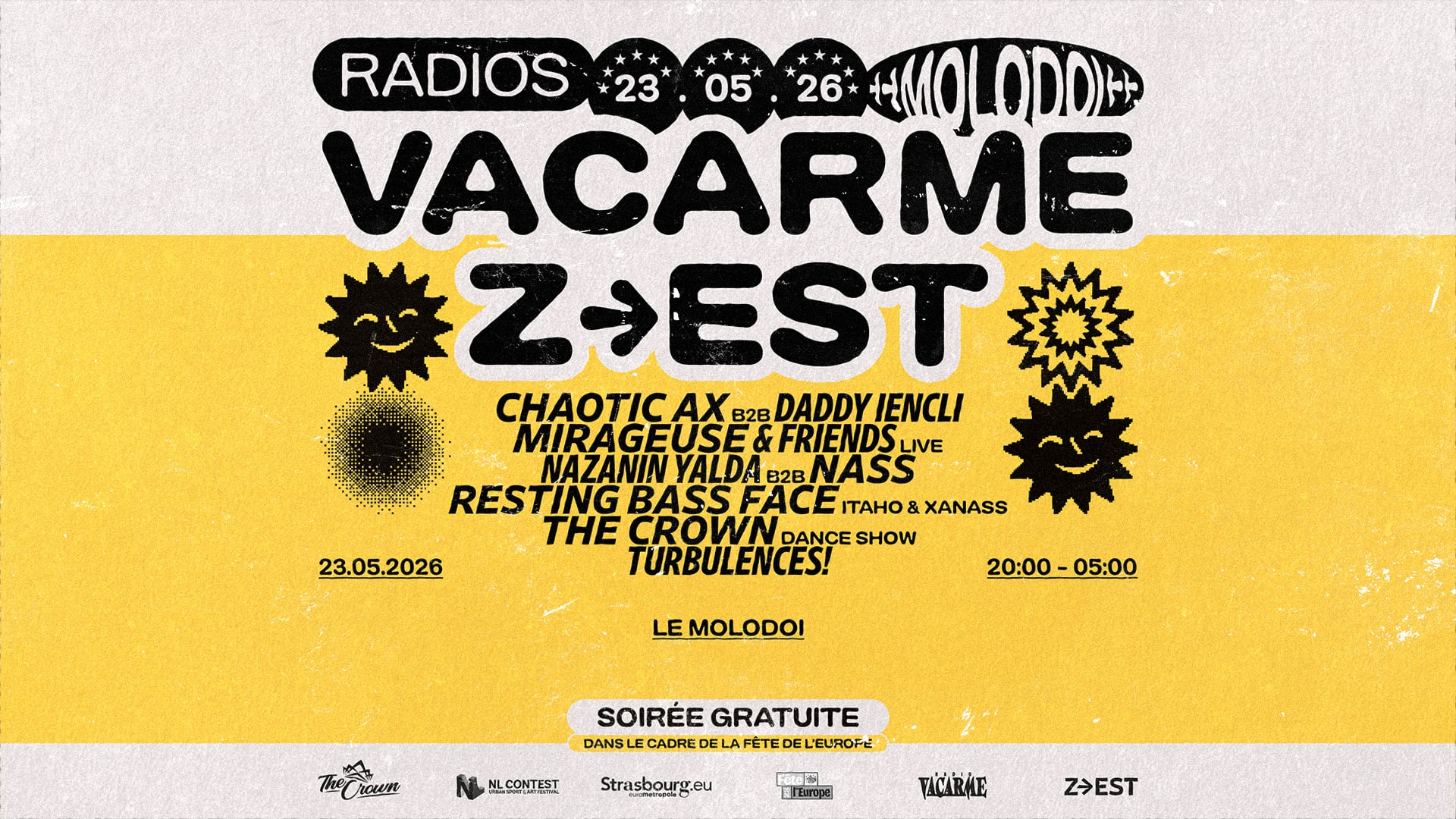 Radio Vacarme & Z•Est Radio [Soirée Gratuite // Off Nl] Cover
