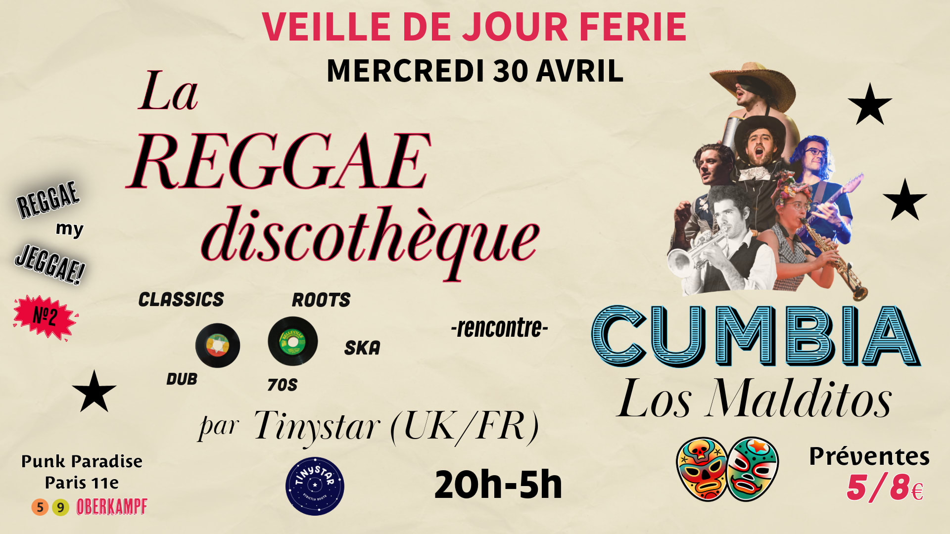 Reggae My Jeggae #2: Meets Cumbia! Tinystar X Los Malditos Cover