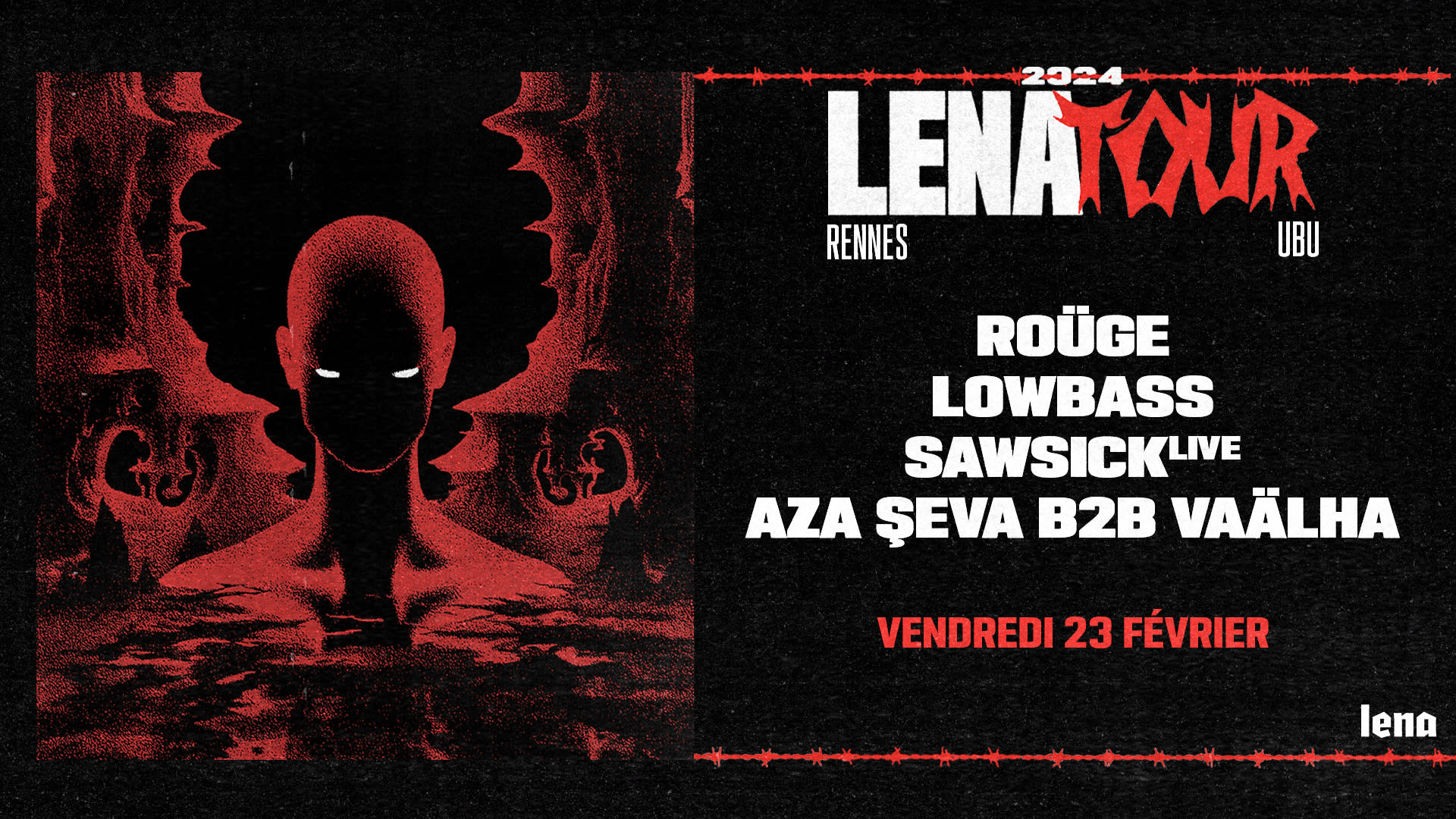 Lena Tour | Ubu - Roüge, Lowbass, Sawsick (Live) Cover