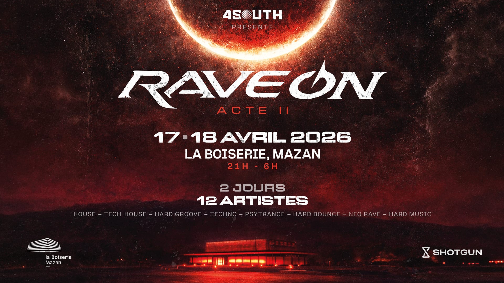 4south Present : Rave On - Acte II Cover