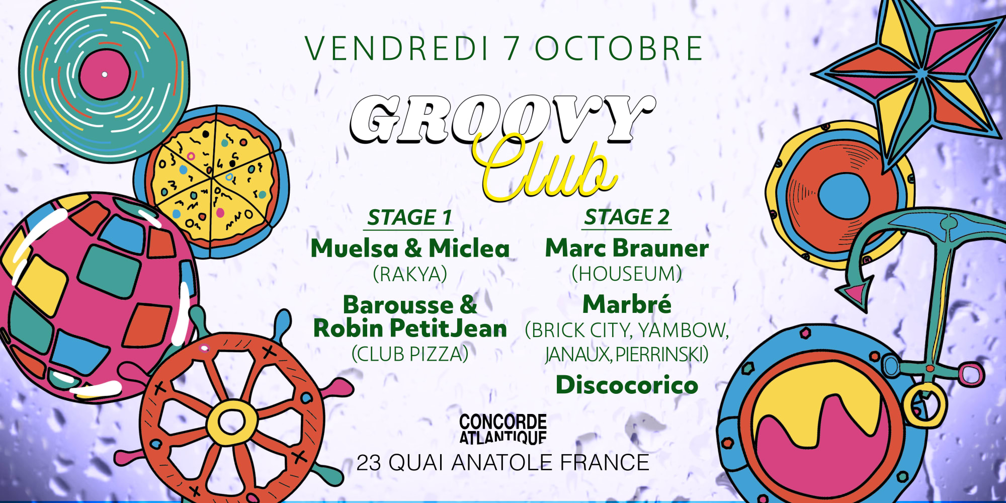 Groovy Club ≈ Boat Session: Marc Brauner / Marbré / Club Pizza & More  Cover