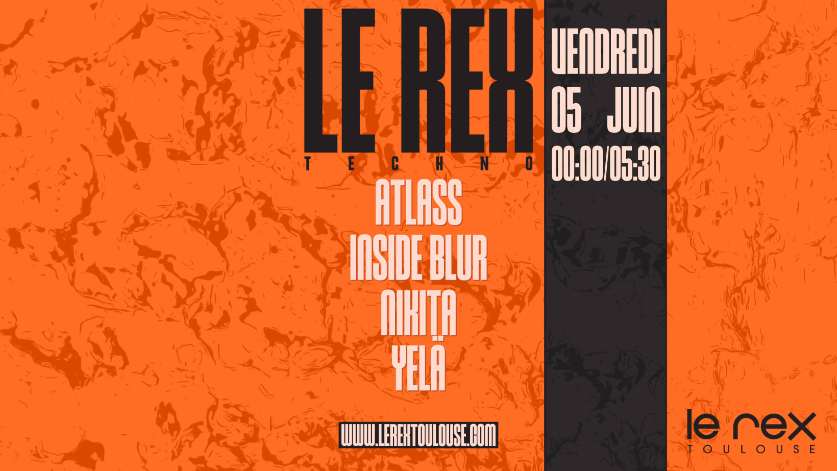 Le Rex : Nikita, Yelä, Inside Blur, Atlass (Techno To Hard) Cover